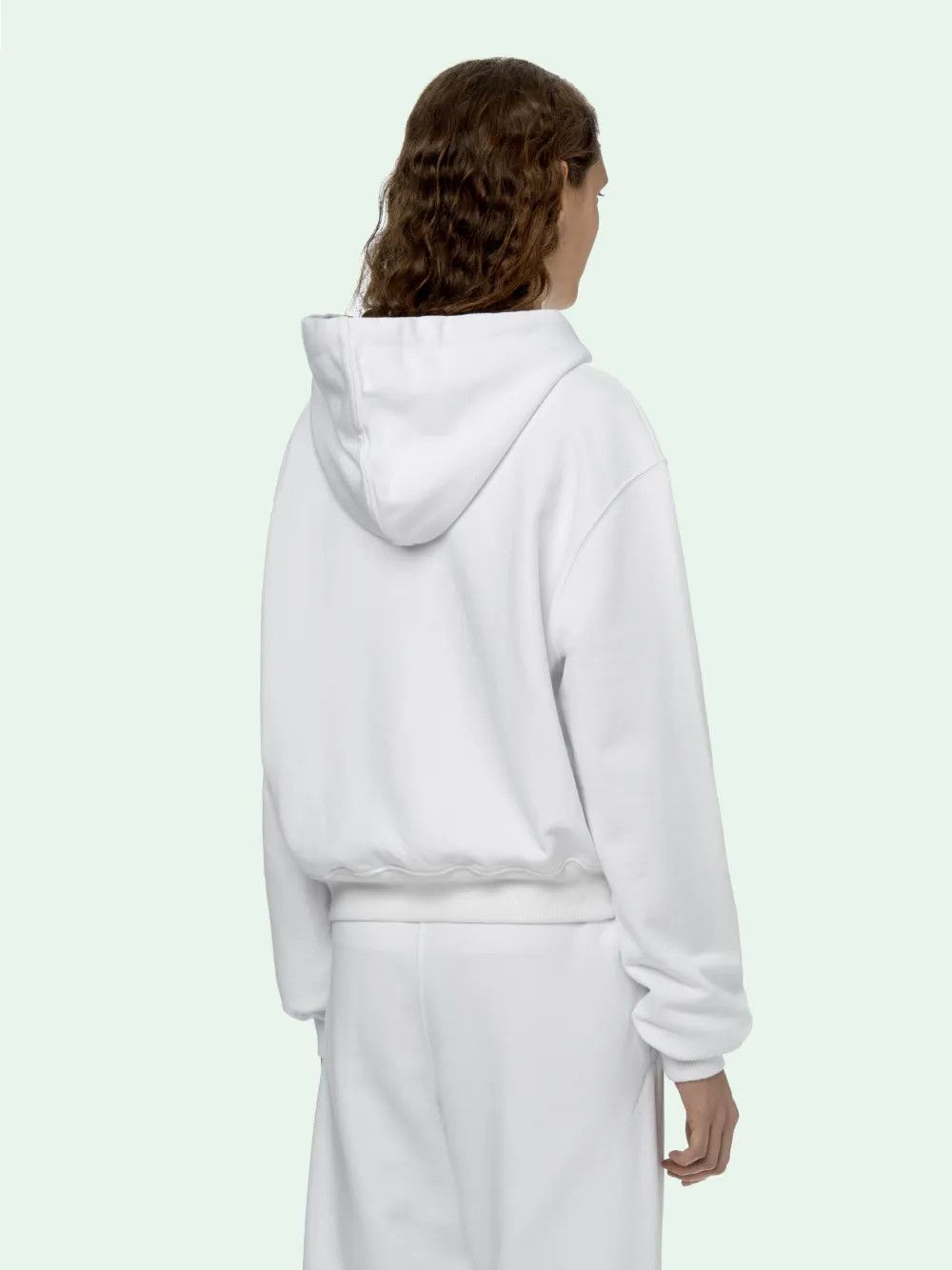 Off-White o1gr1nt0125 Figure Of Speech Over Hoodie in White Size XXS / US 00 / IT 34 - 5 Thumbnail