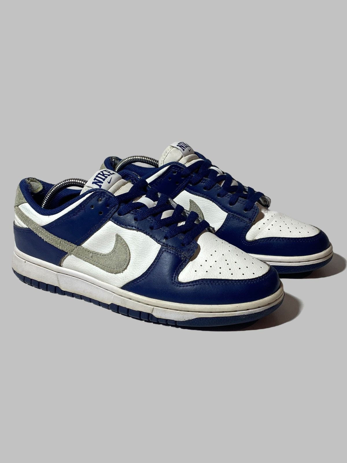 Nike Dunk Low Sneakers Midnight Navy White Smoke Grey Swoosh