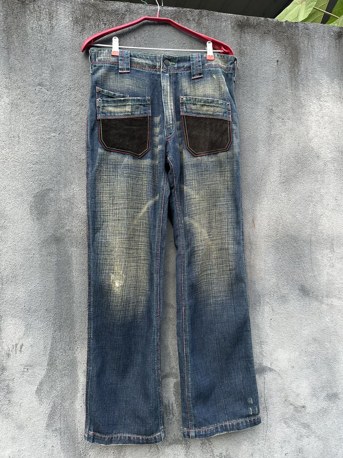 Vintage 👹Vintage Sonreir Bush Flare Jeans Size US 30 / EU 46 - 3 Thumbnail