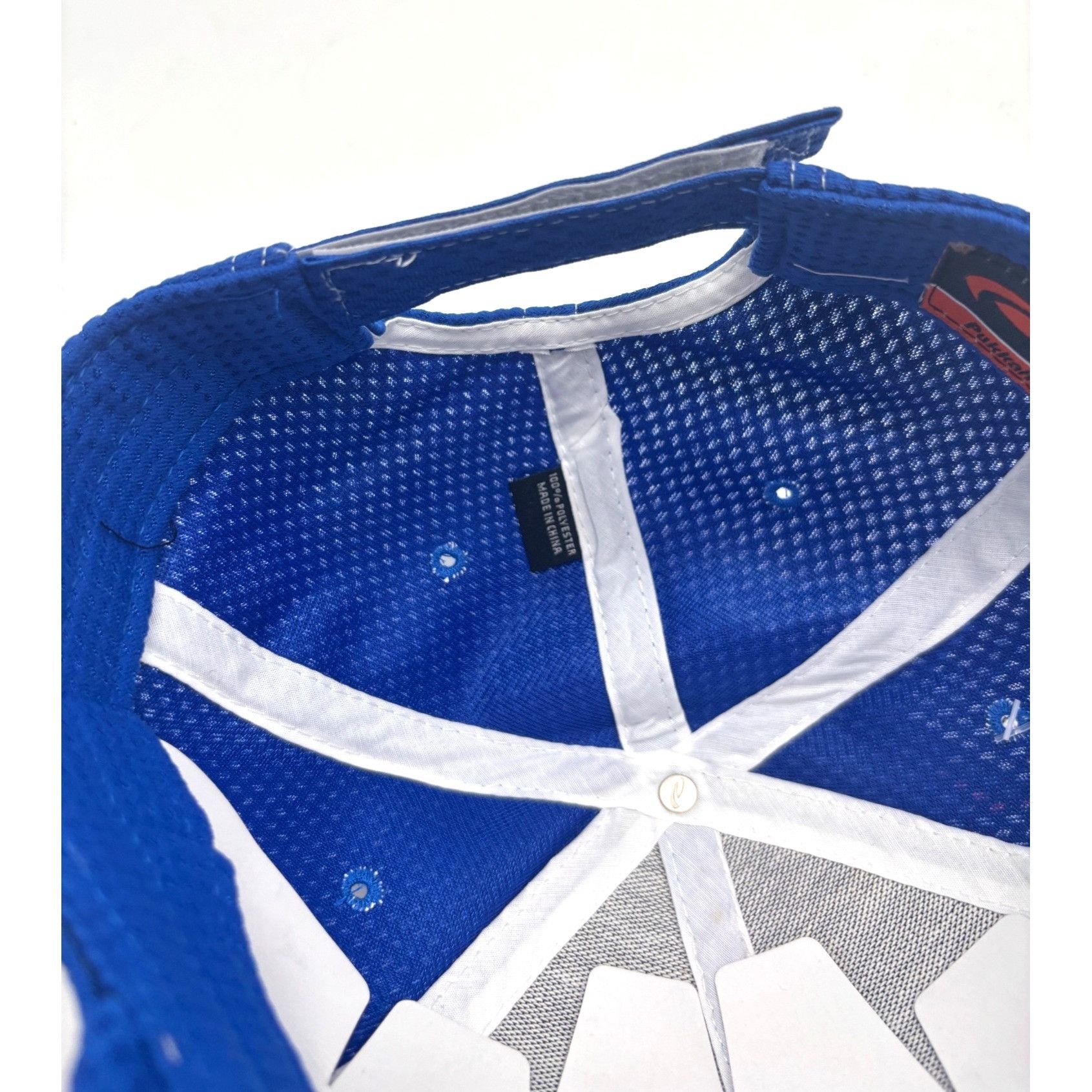 Other Pukka White-Tee-Embroidered Mesh Golf Cap, Blue, OS Size ONE SIZE - 8 Thumbnail
