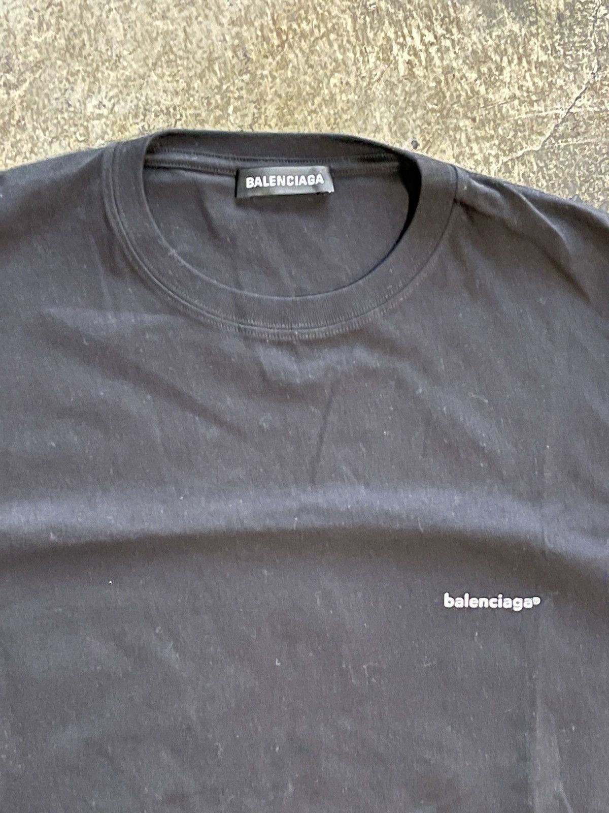 Balenciaga Balenciaga Black Tee Size US S / EU 44-46 / 1 - 9 Thumbnail