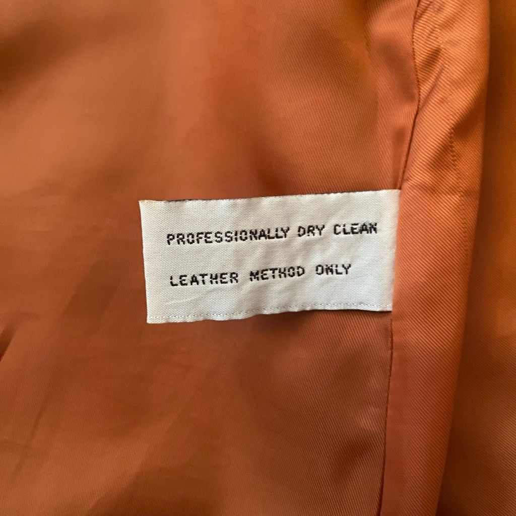 Preston & York Preston & York women M 3 button grey leather jacket w/orange satin lining Size M / US 6-8 / IT 42-44 - 10 Thumbnail