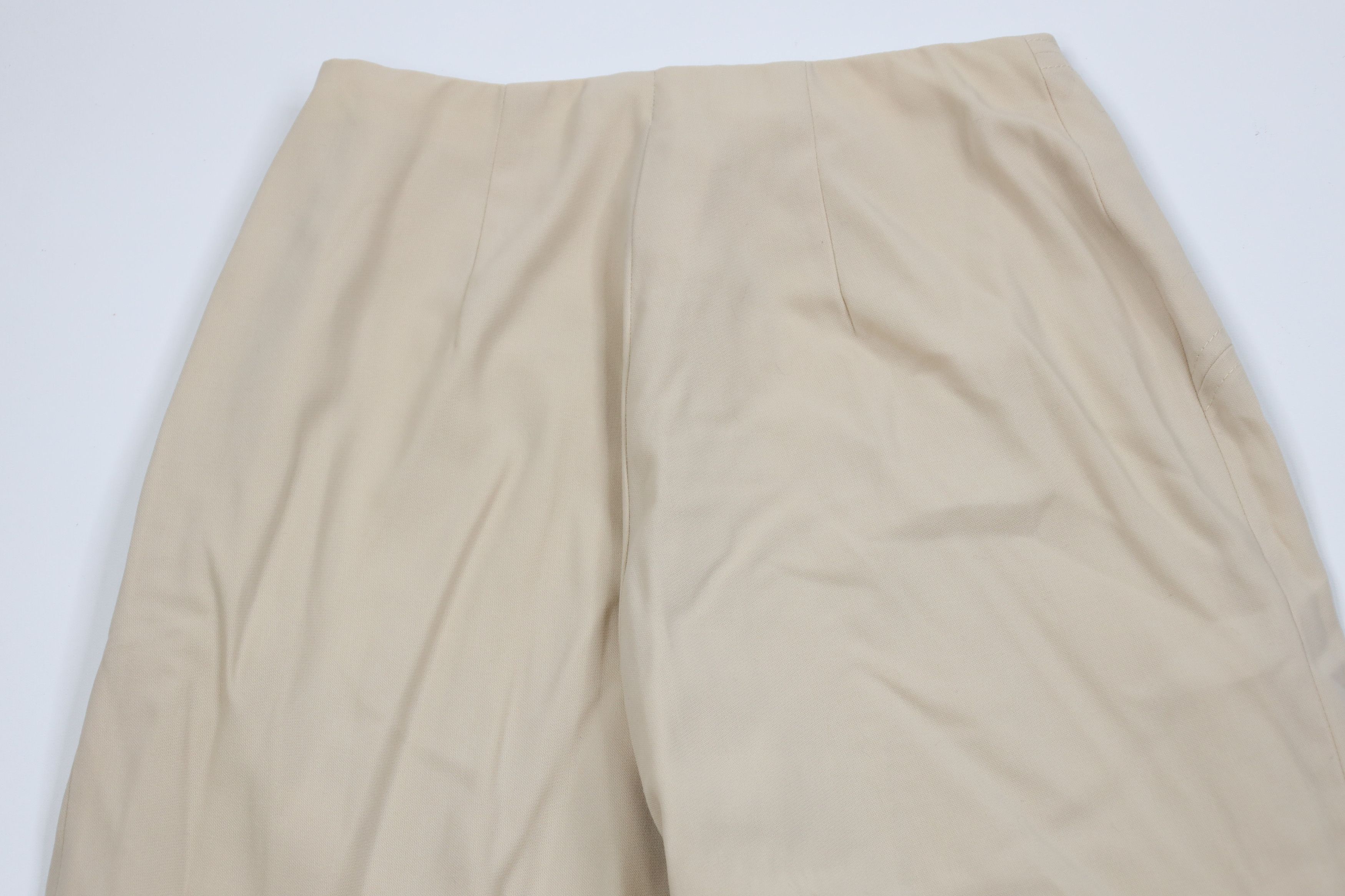 Escada Vintage Escada Knit Flared Wide Leg Pants Trousers Beige Size 38" / US 16 / IT 52 - 11 Thumbnail