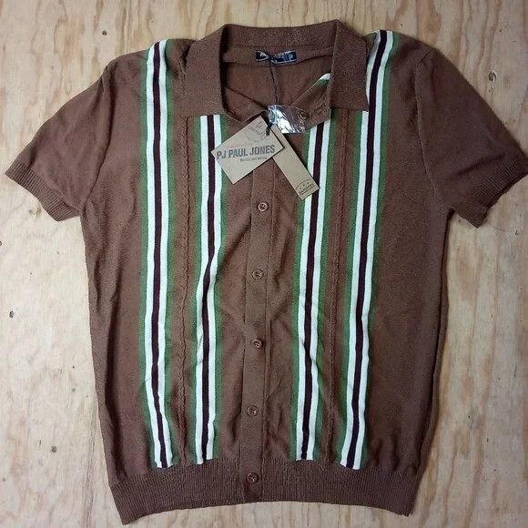 Other NWT Paul Jones Stripe Button Down Shirt Size US M / EU 48-50 / 2 - 2 Thumbnail
