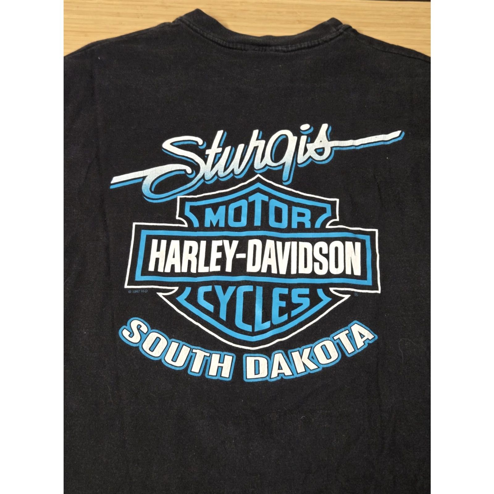 Harley Davidson VINTAGE Harley-Davidson Sturgis Shirt Mens XL Black 60th Rally 2000s T-Shirt Graphic Print Size US L / EU 52-54 / 3 - 4 Thumbnail
