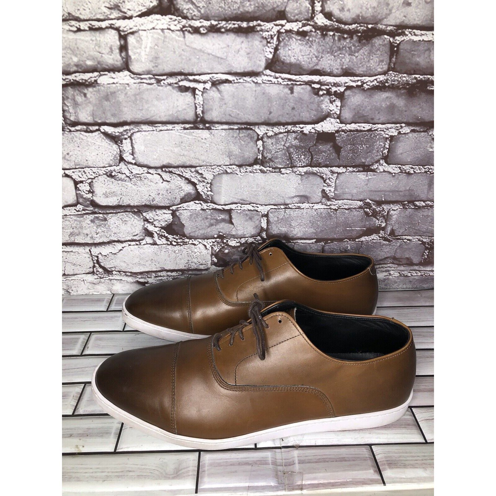 Allen Edmonds Allen Edmonds Park Avenue Brown leather Oxford Dress Sneaker Size US 13 / EU 46 - 1 Thumbnail