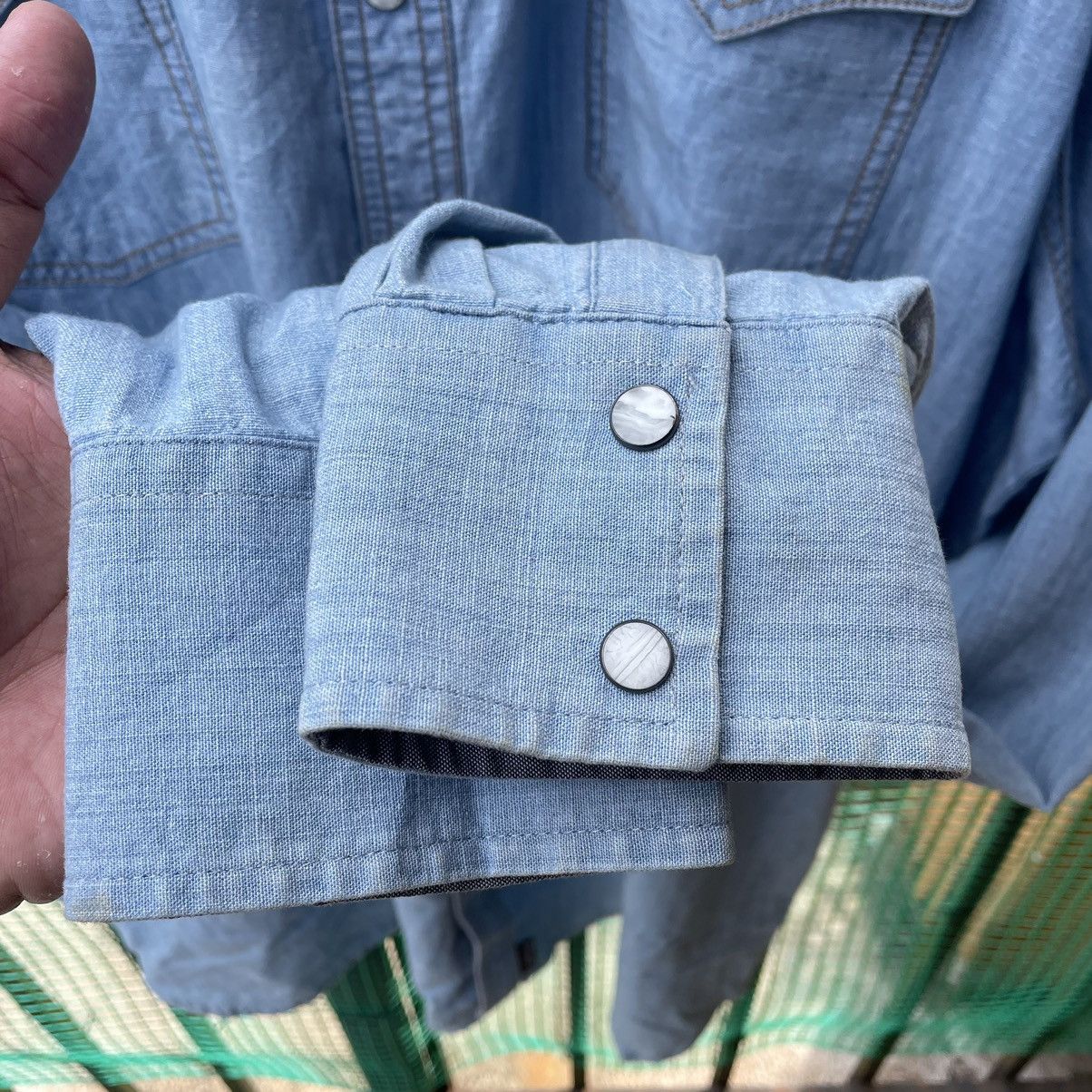 Vintage × Wrangler 🔥Oversize Vintage Wrangler Stoned Wash Western Button Shirts Size US XXL / EU 58 / 5 - 12 Thumbnail