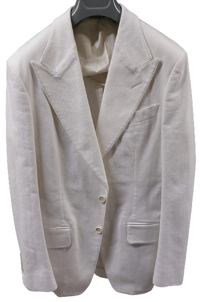o1loc1c0824 1XMG40SZ Washed Jacket in White