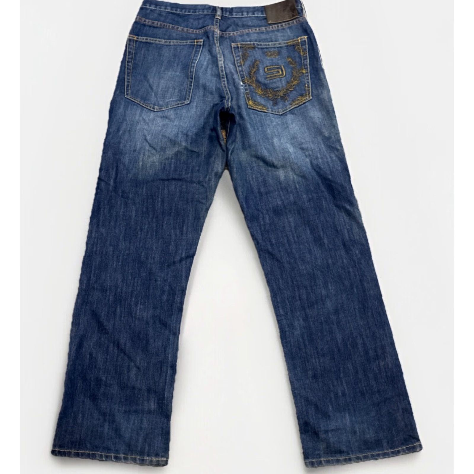 Sean John VINTAGE Sean John Jeans Dark Wash Denim 34x32 Grunge Straight Men Blue 90s Vintage Y2K Size US 34 / EU 50 - 2 Thumbnail