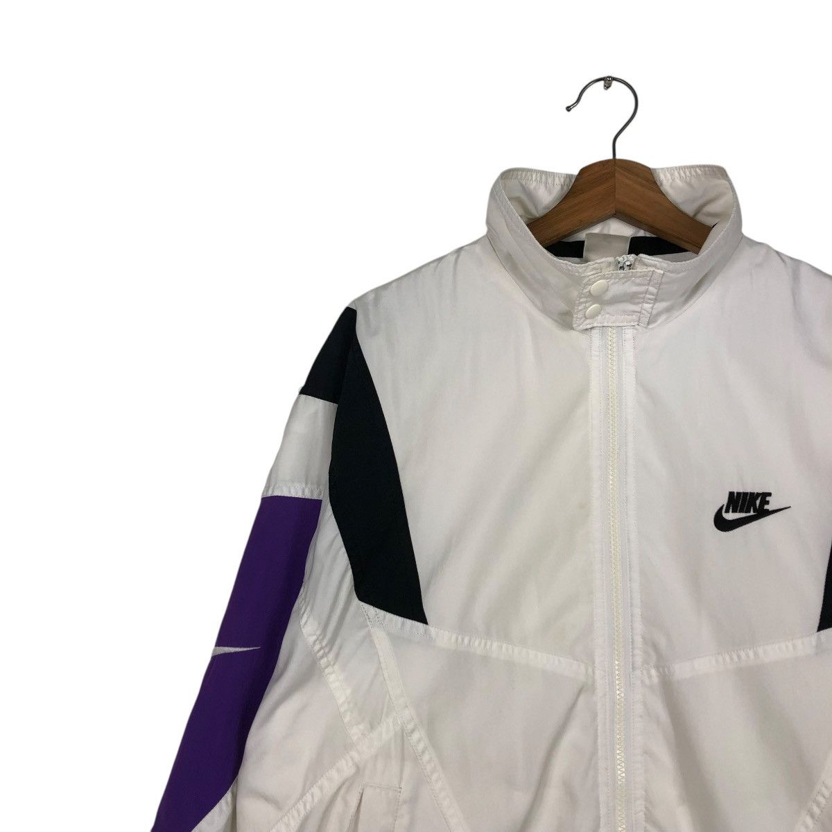 Nike 🔥VINTAGE ZIPPER JACKET NIKE BIG SWOOSH LOGO Size US M / EU 48-50 / 2 - 9 Thumbnail