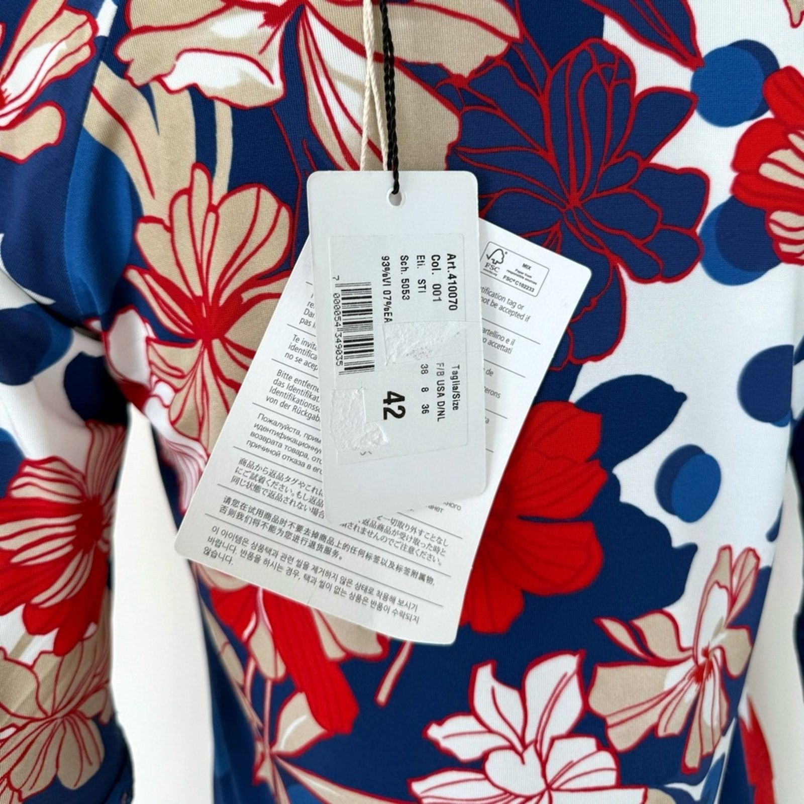 Other NWT! Stizzoli Women Floral Top, Size 8, MSRP. $228 Size M / US 6-8 / IT 42-44 - 5 Thumbnail