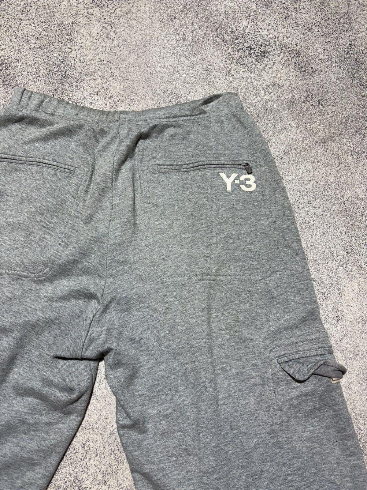 Adidas × Yohji Yamamoto Adidas Y3 Cargo Pocket Mens M Yohji Yamamoto Joggers Grey Size US 32 / EU 48 - 2 Thumbnail