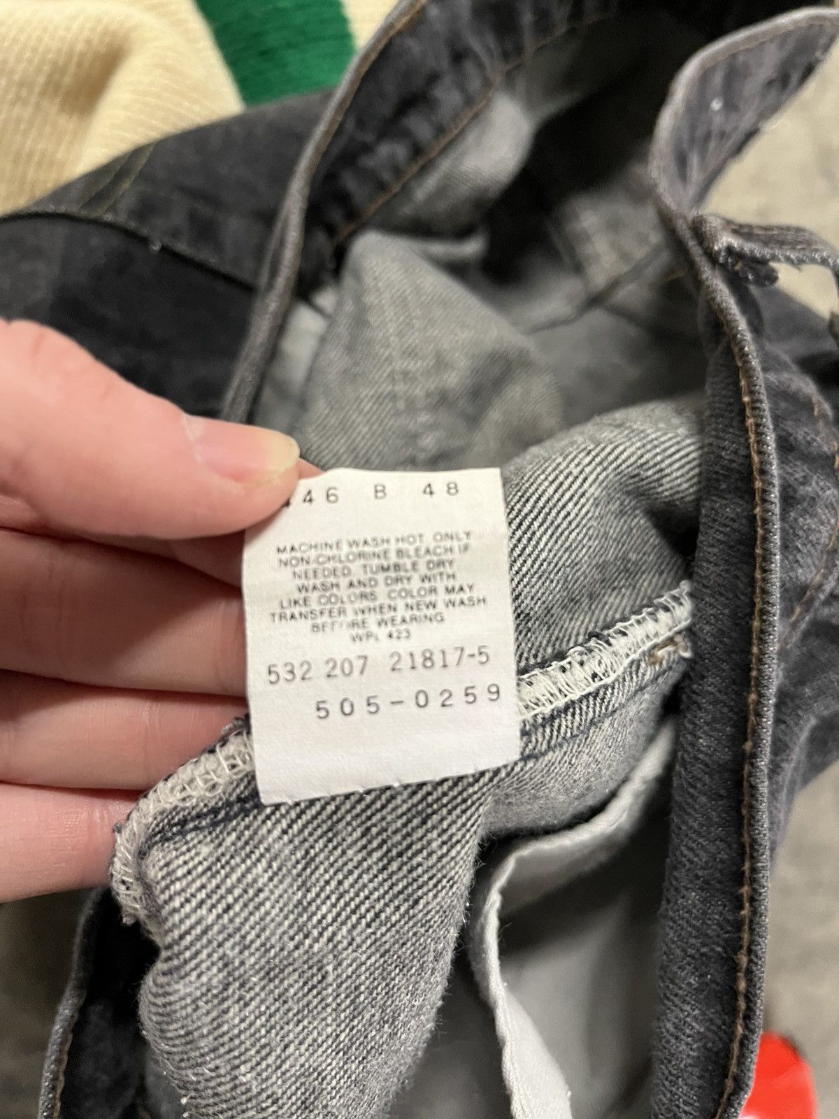 Levi's Levi’s 505 vintage black denim, rare streetwear hype Size US 36 / EU 52 - 9 Thumbnail