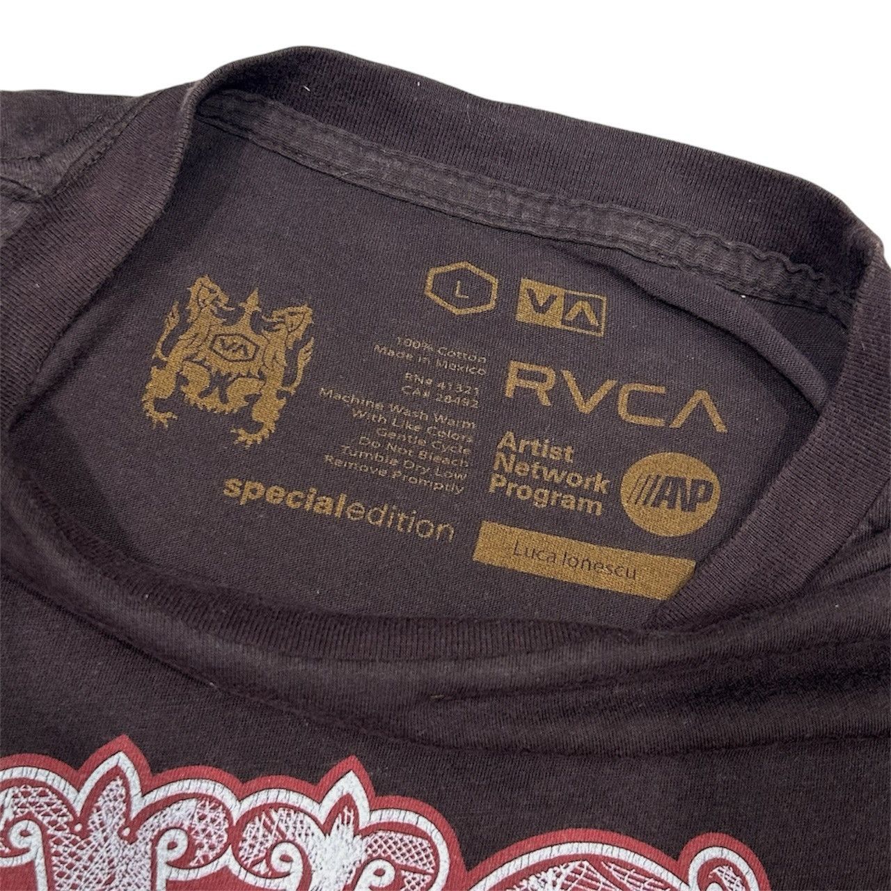 RVCA RVCA Skateboard x Luca Ionescu Designer Graphic Tshirt Size US M / EU 48-50 / 2 - 7 Thumbnail