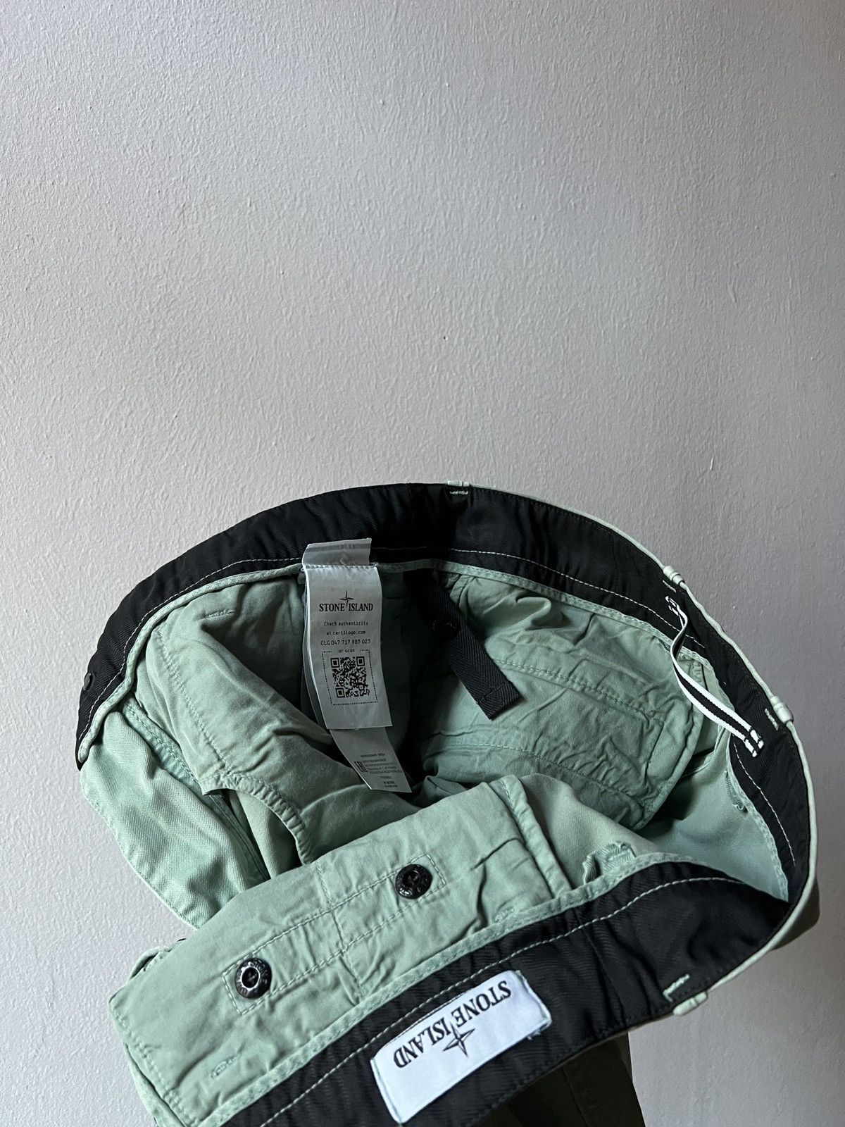 Stone Island Stone Island SL Blue Fade Out Cargo Pants Joggers Size US 30 / EU 46 - 13 Thumbnail