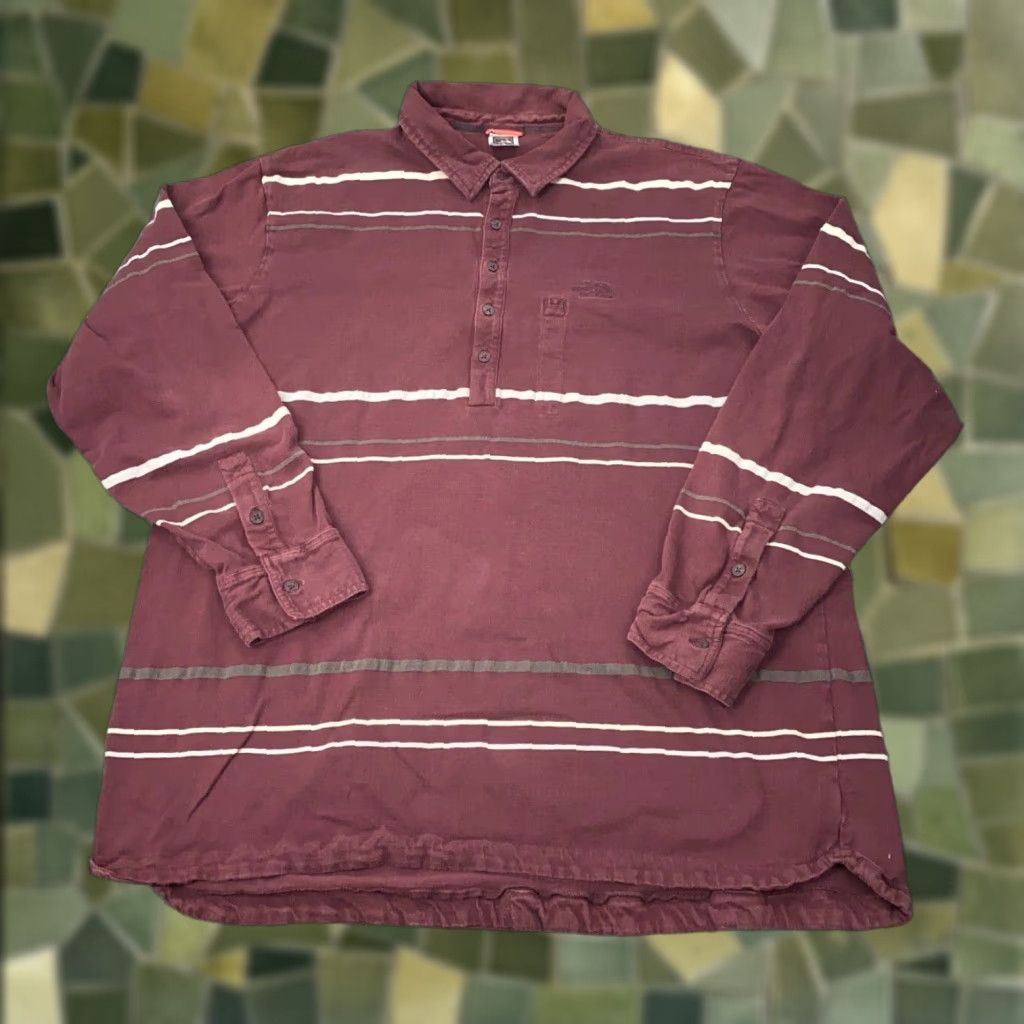 The North Face Vintage North Face Men’s Rugby Polo Shirt XXL Red Striped 90s Outdoor Preppy Size US XXL / EU 58 / 5 - 1 Thumbnail