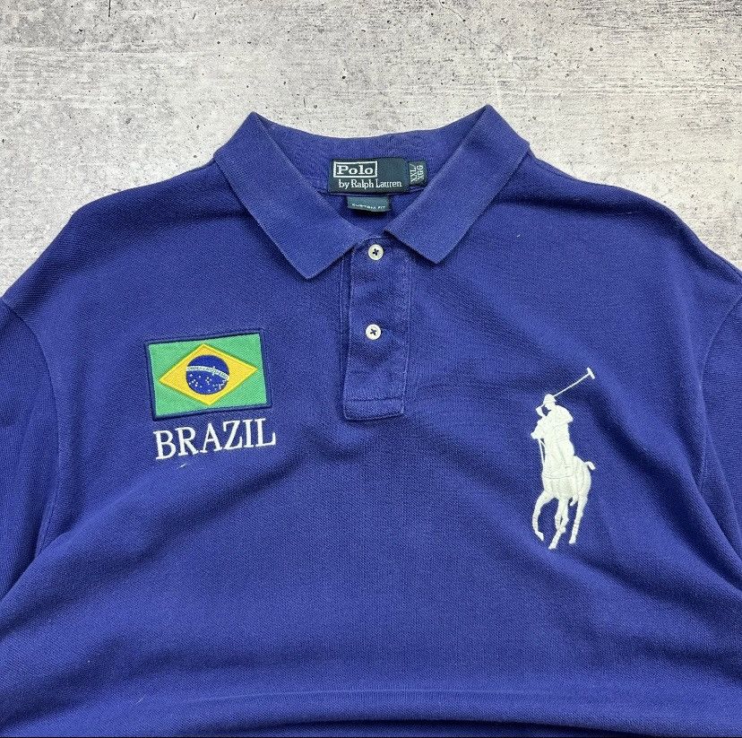 Polo Ralph Lauren Chief Keef Polo Ralph Lauren Brazil Polo Shirt Size US XXL / EU 58 / 5 - 4 Thumbnail