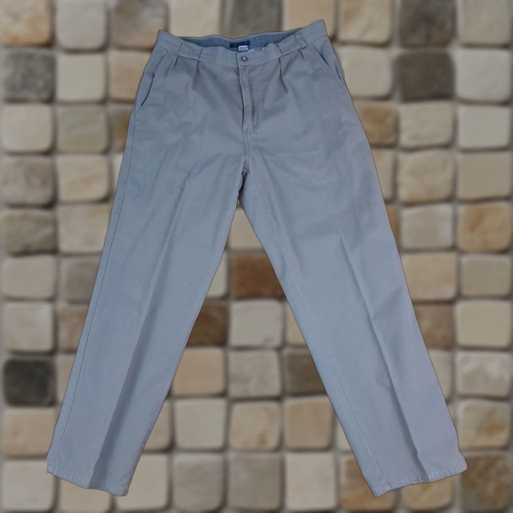Bugle Boy Bugle Boy Pants Chino 34-30 Beige Tan Canvas Cotton Classic Regular Men Size US 34 / EU 50 - 1 Thumbnail