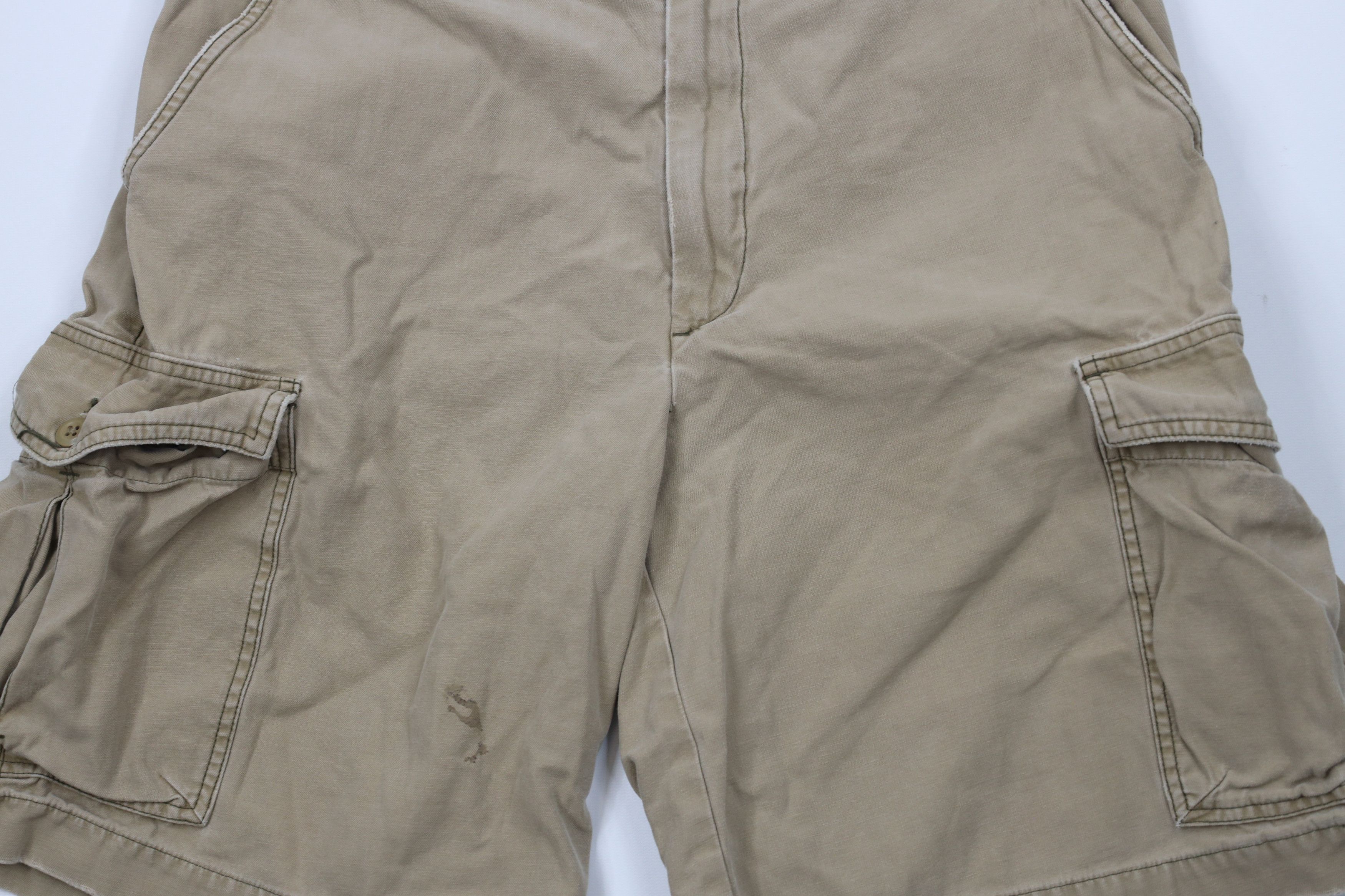 American Eagle Outfitters × Vintage Vintage 90s Y2K American Eagle Outfitters Heavy Cargo Shorts Size US 32 / EU 48 - 3 Thumbnail