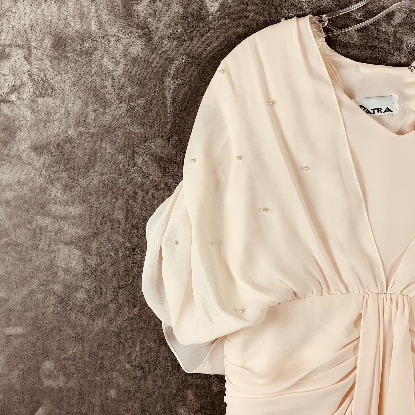 Patagonia Vintage Patra Womens Midi Dress in Soft Beige (387) Size L / US 10 / IT 46 - 5 Thumbnail