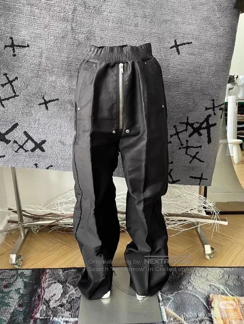 Rick Owens 21FW Geth Bela Leather Pants.