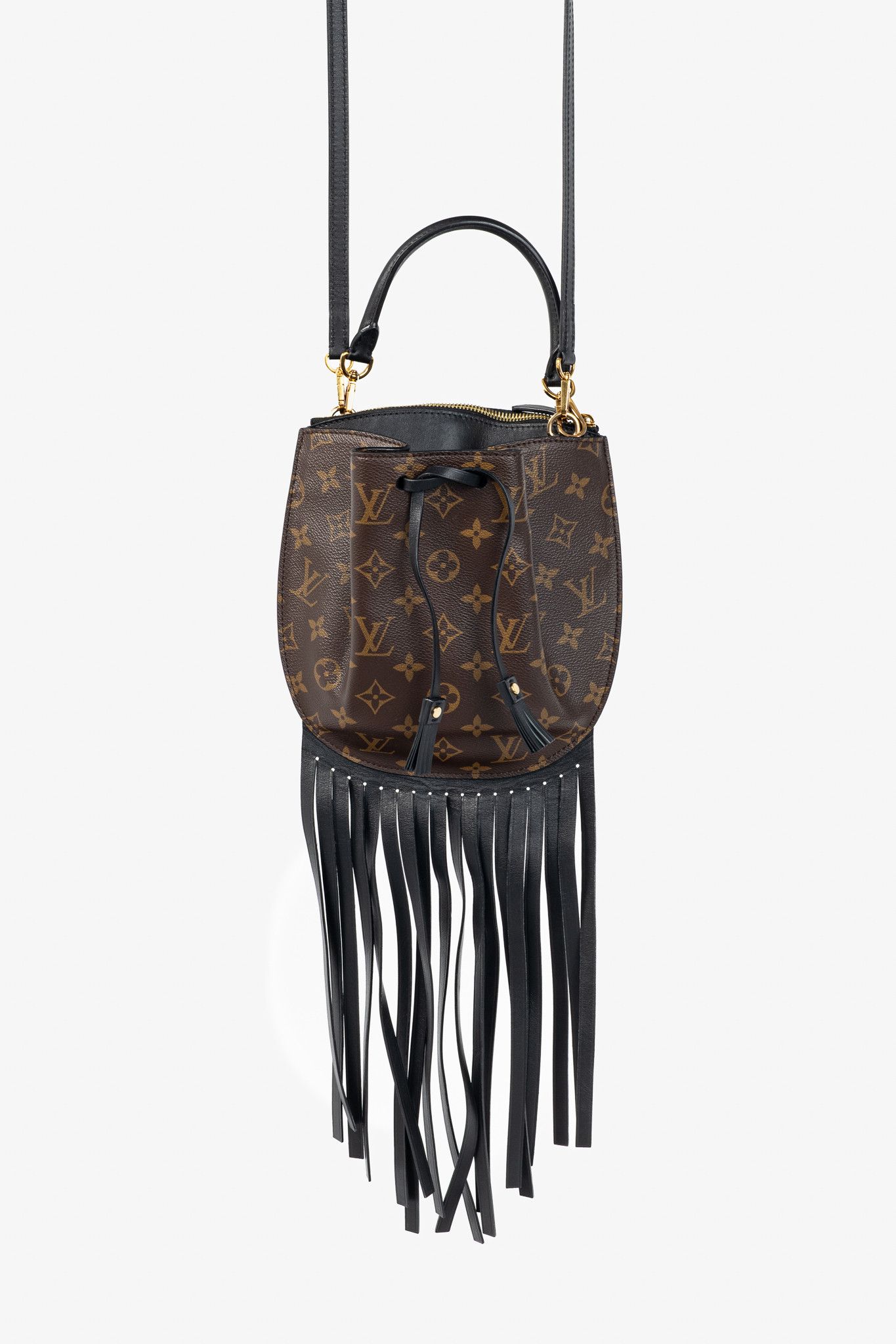 Louis Vuitton Louis Vuitton Cruise 2017 Fringed Noe Monogram Canvas Bag Size ONE SIZE - 4 Thumbnail