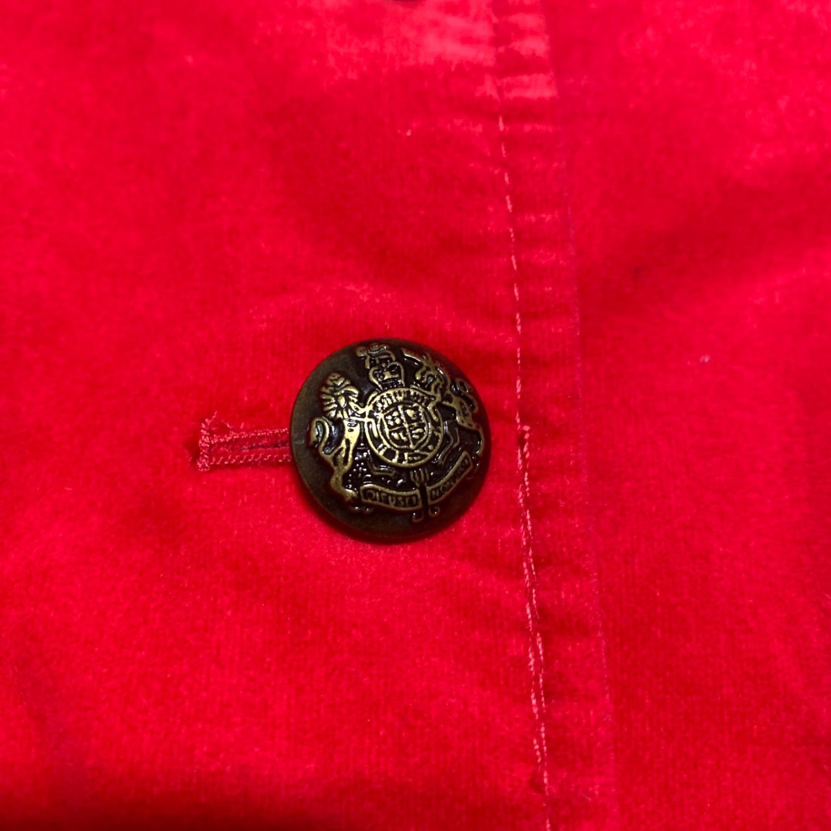 Talbots Talbots Womens Jacket Red Velvet Long Sleeve Pockets Button Up 16 Size XXL / US 16-18 / IT 52-54 - 4 Thumbnail