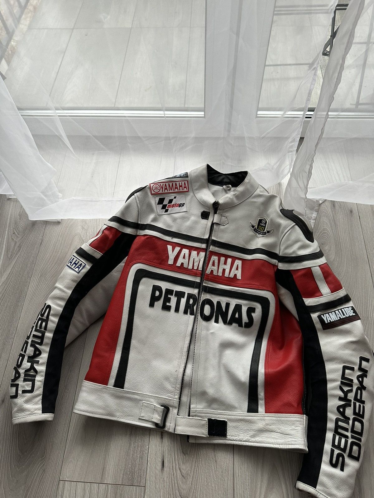 Yamaha leather motorcycle jacket