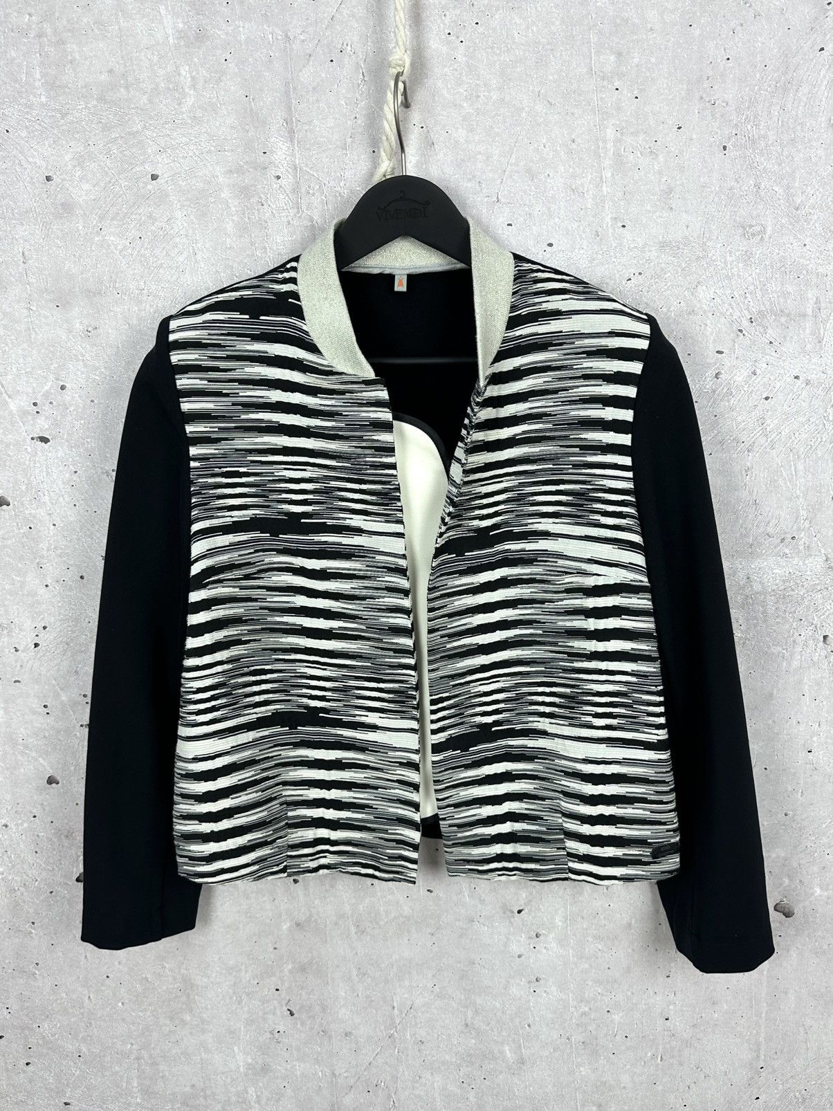 Cop Copine × Vintage Vintage Cop Copine Stripped Bomber Jacket Size M / US 6-8 / IT 42-44 - 1 Thumbnail