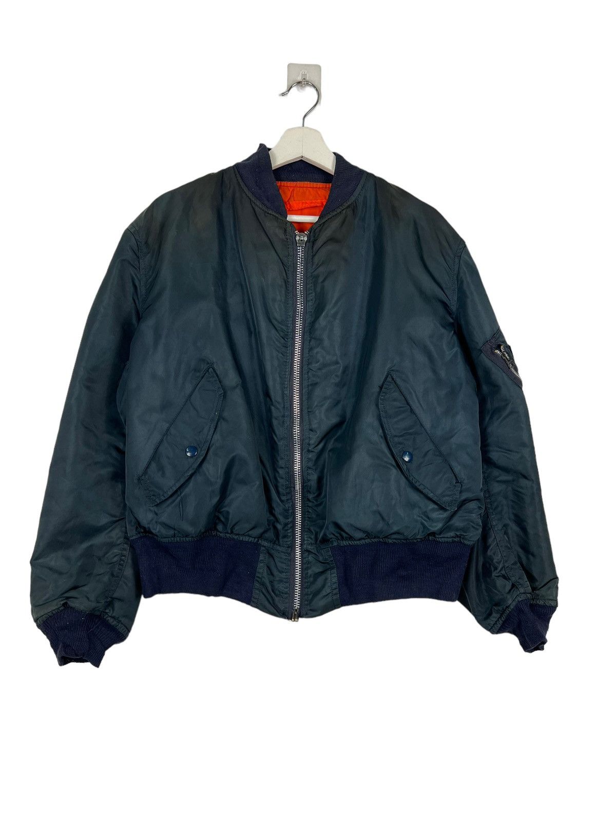 Alpha Industries 🔥 VINTAGE ALPHA BOMBER JACKET Size US L / EU 52-54 / 3 - 1 Thumbnail