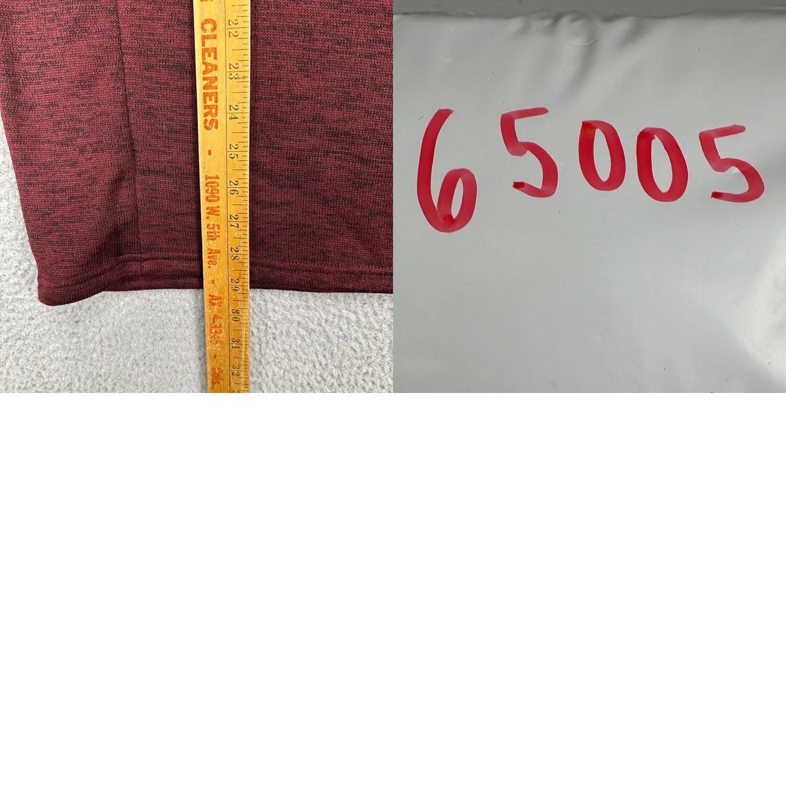 Apt. 9 VINTAGE? No. APT.9 Fleece Pullover Sweater Mens Large Maroon Quarter Zip 1/4 Zip Mock Neck Long Sleeve NEW Size US L / EU 52-54 / 3 - 8 Thumbnail