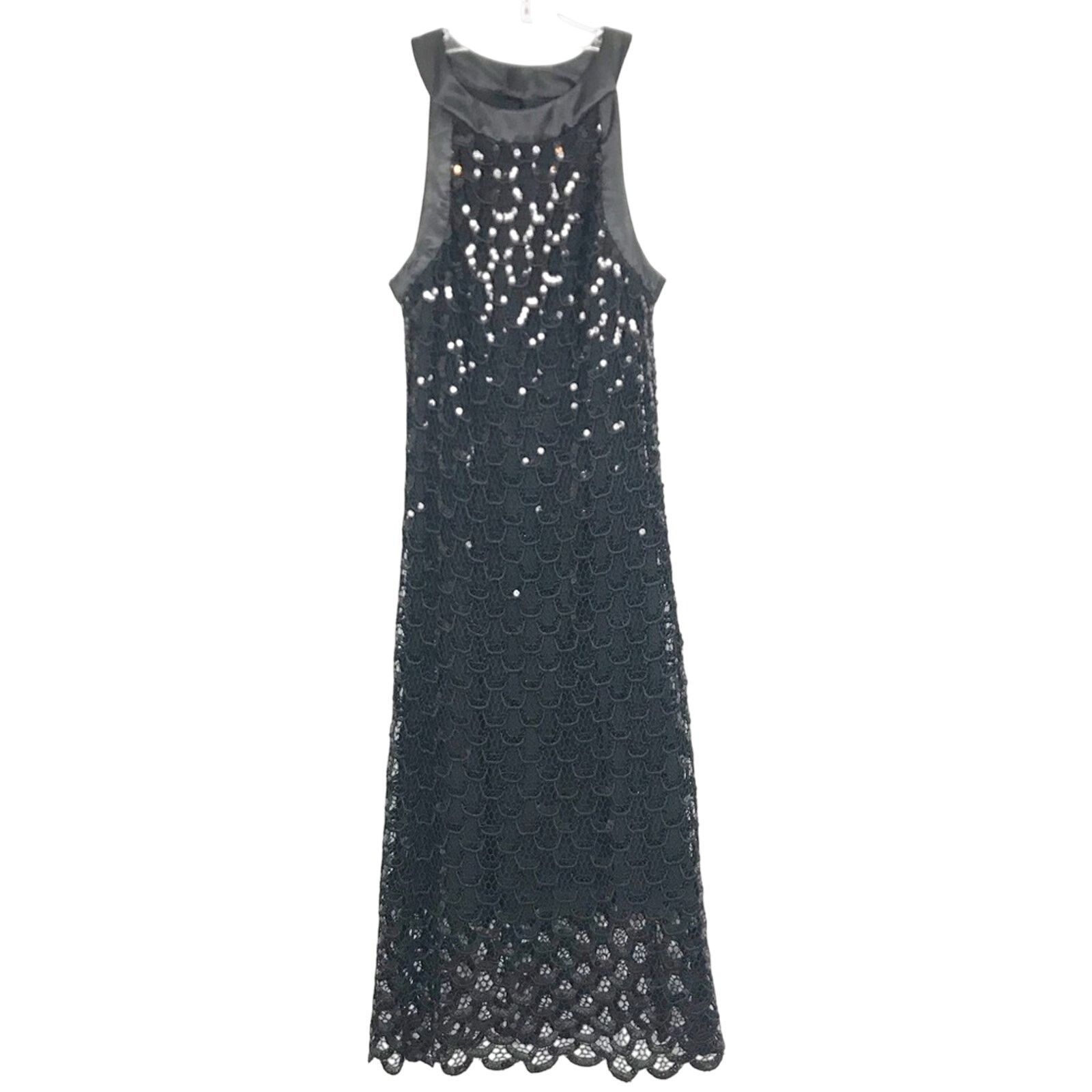 Other Eliza J Black Sequin Scaly Sleeveless Dress Sz 6 Size M / US 6-8 / IT 42-44 - 8 Thumbnail