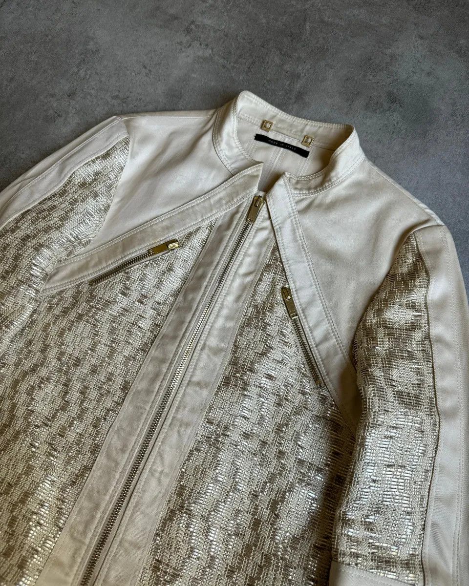 Gucci SS2004 Gucci by Tom Ford Beige Nude Gabardine Jacket Size M / US 6-8 / IT 42-44 - 10 Thumbnail