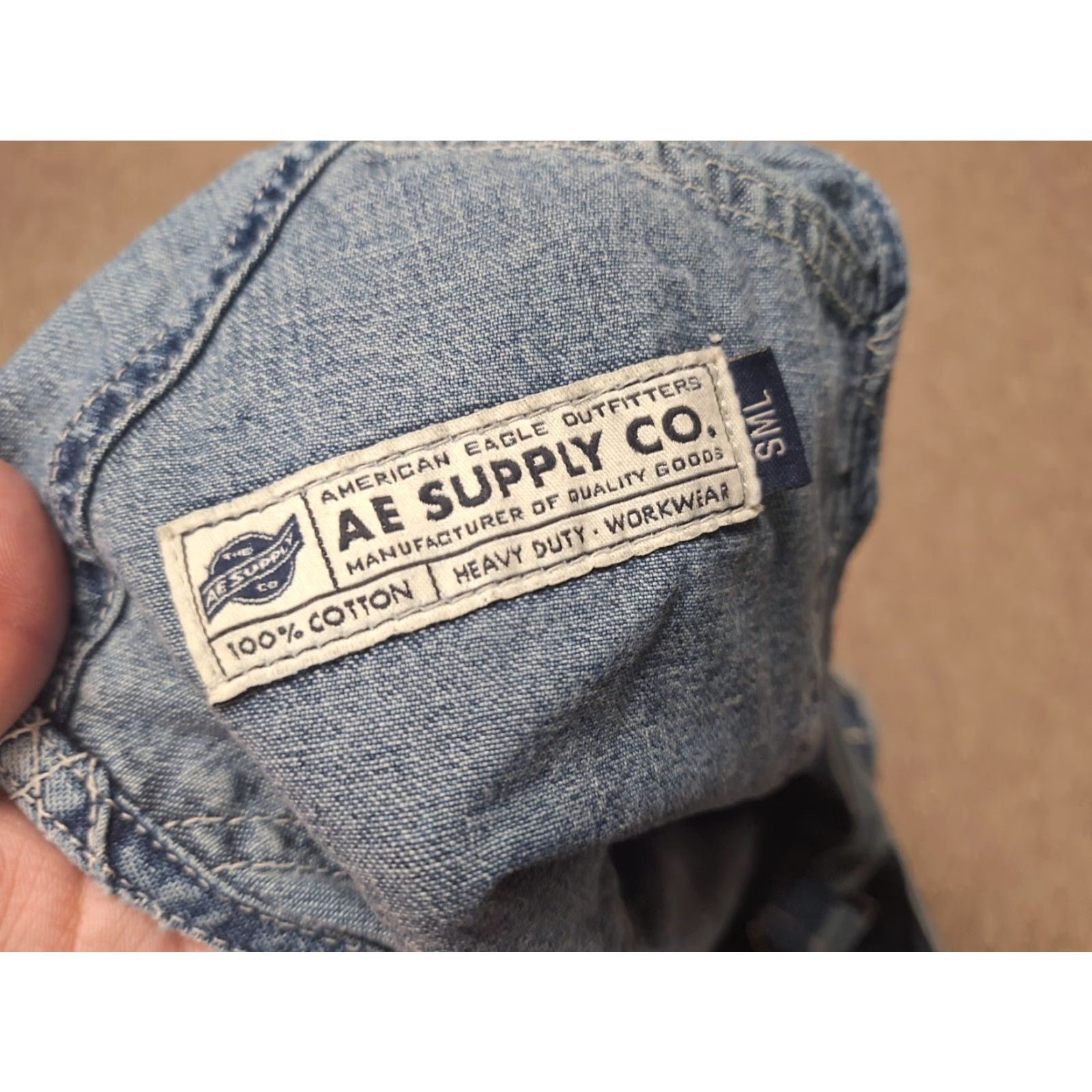American Eagle Outfitters VINTAGE American Eagle Outfitters Overalls Denim Jeans Bibs Carpenter Y2K 2000s Small Blue Women S Jeans Pirates? Size 28" / US 6 / IT 42 - 2 Thumbnail