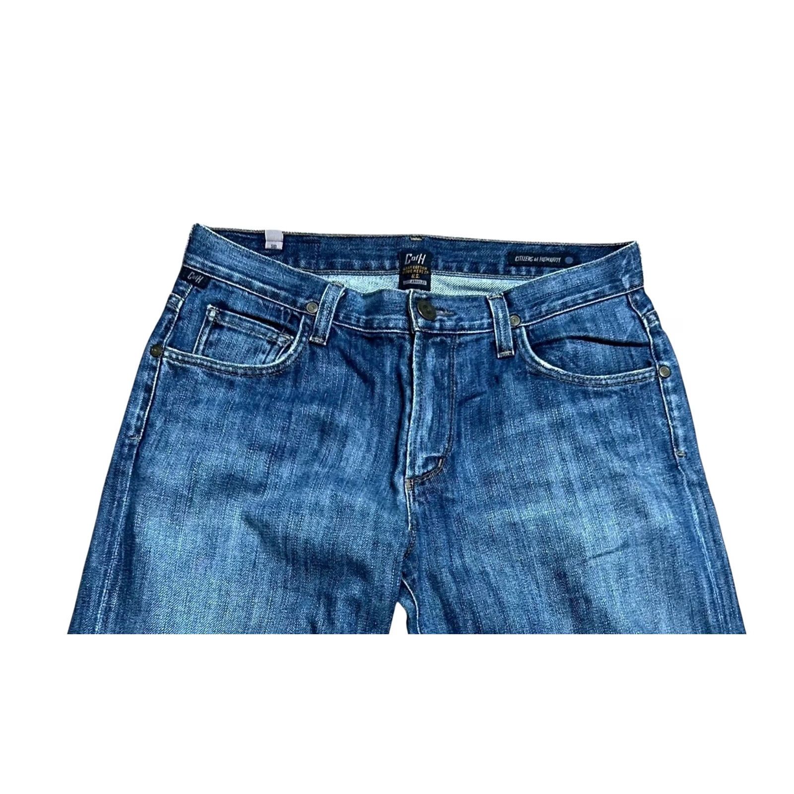 Citizens Of Humanity Citizens Of Humanity Jeans Men Pant 32 Blue Denim Sid DarkWash C of H USA 30x30 Regular Straight 5-Pocket Denim Jeans Size US 32 / EU 48 - 5 Thumbnail