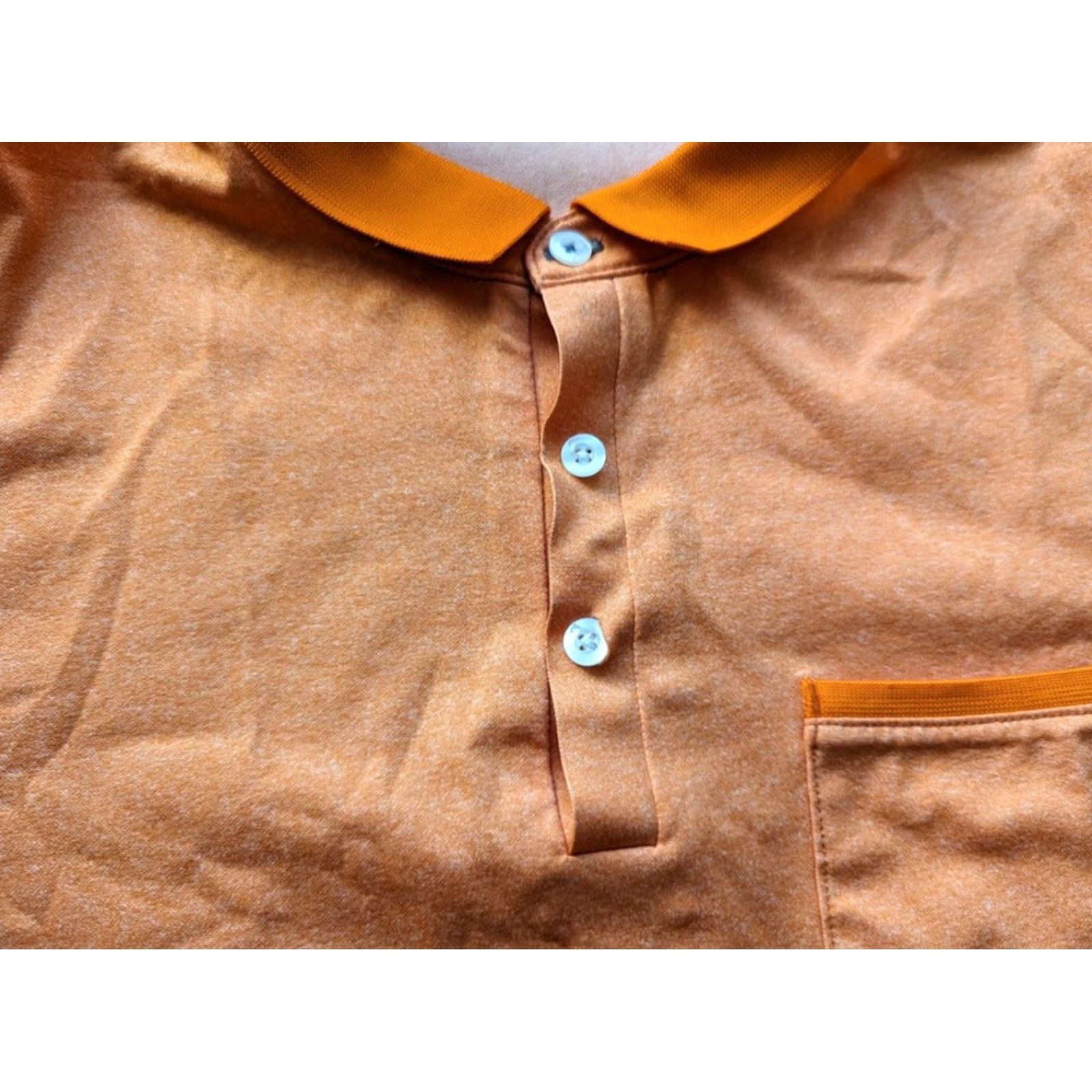 KJUS KJUS Golf Polo Shirt Mens Size M Orange Size US M / EU 48-50 / 2 - 3 Thumbnail
