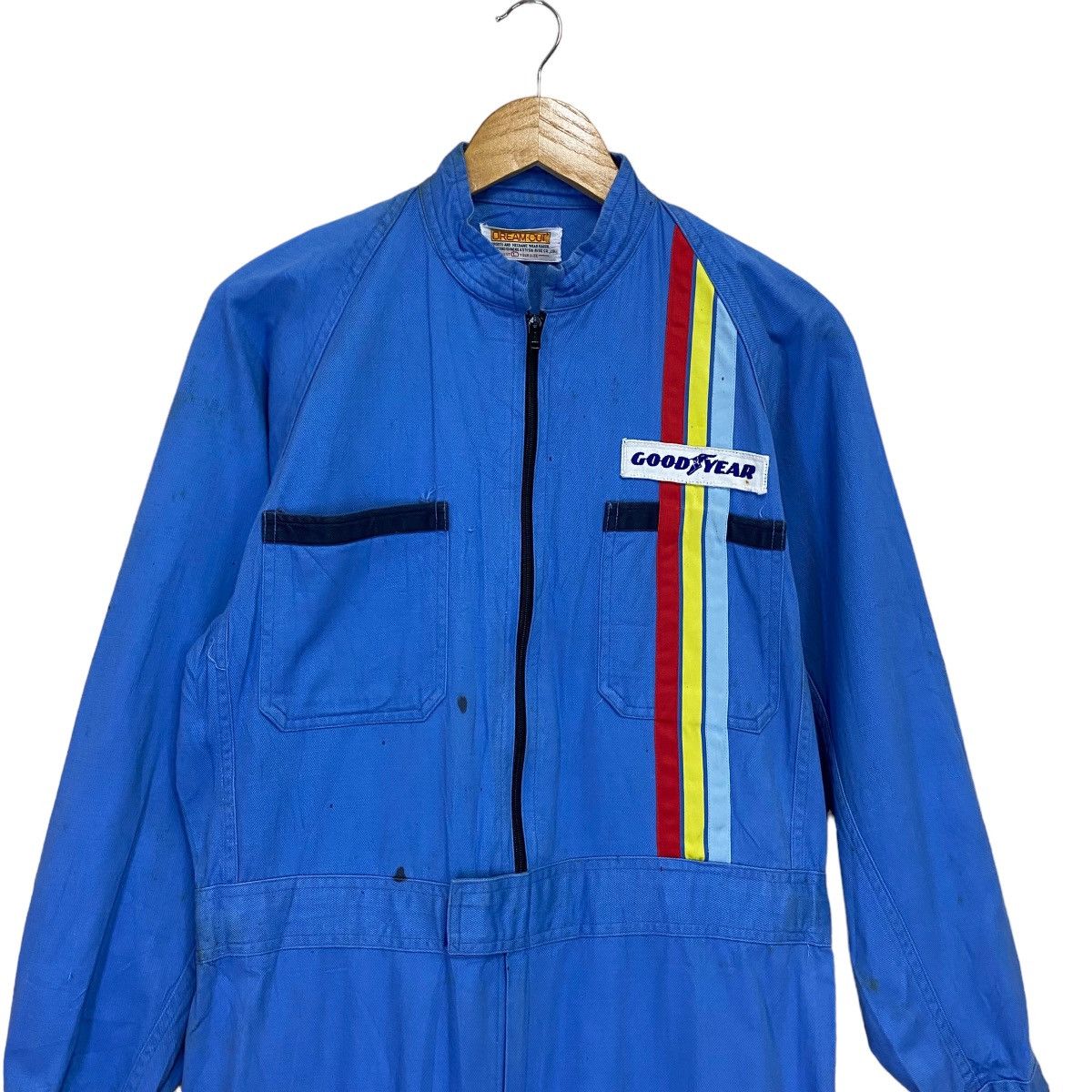 Japanese Brand Vintage Good Year Team Racing Overall Size US 35 - 2 Thumbnail