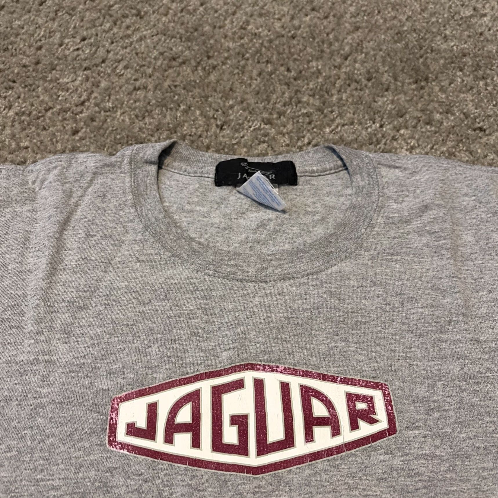 Logo 7 VINTAGE Jaguar Motors Car Racing Box Logo Gray T-Shirt XL Men Mens XL Shirt Logo Car Racing Box Gray Brands Jaguar Size US XL / EU 56 / 4 - 3 Thumbnail