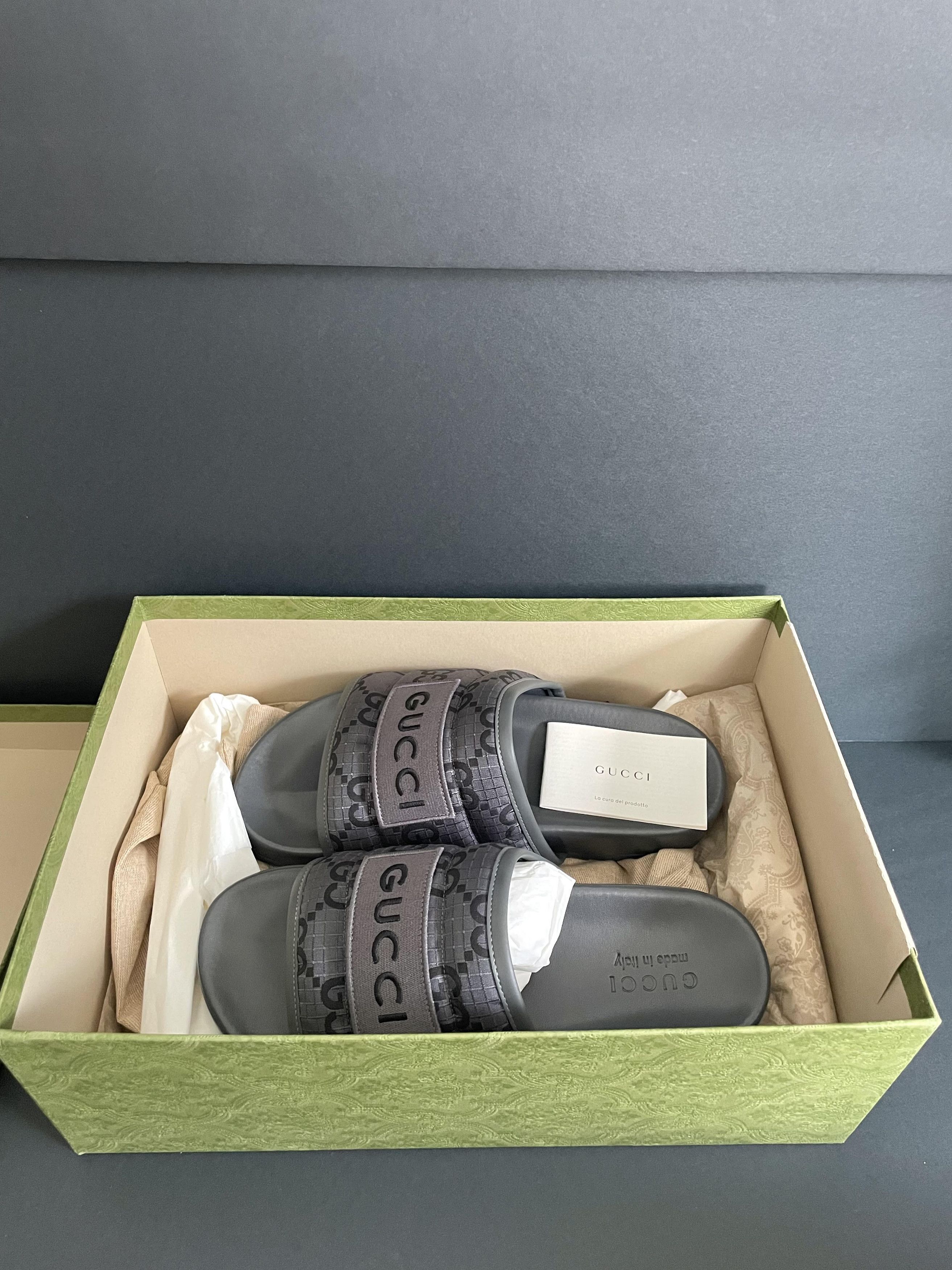 Gucci GUCCI RIPSTOP GG SLIDE Size US 7 / EU 40 - 2 Thumbnail