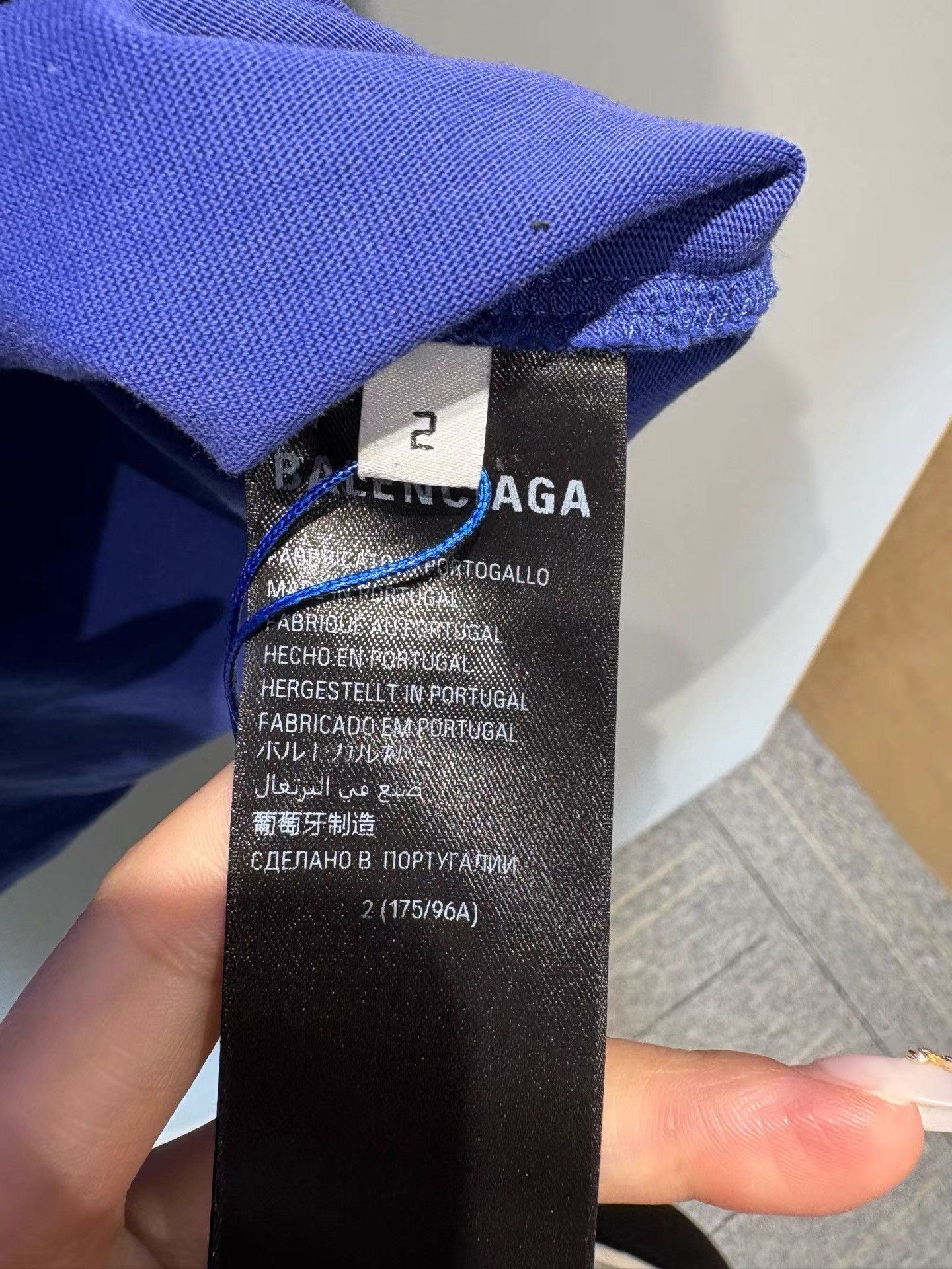 Balenciaga Balenciaga SS24 Tape Logo Short Sleeve T-shirt K36 Size US M / EU 48-50 / 2 - 4 Thumbnail