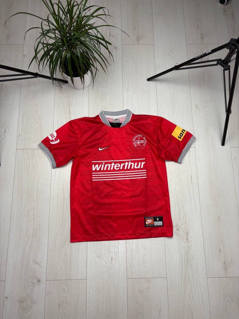 Nike Vintage 90's Nike Pfadi Winterthur Handball Shirt Jersey Size US S / EU 44-46 / 1 - 1 Thumbnail