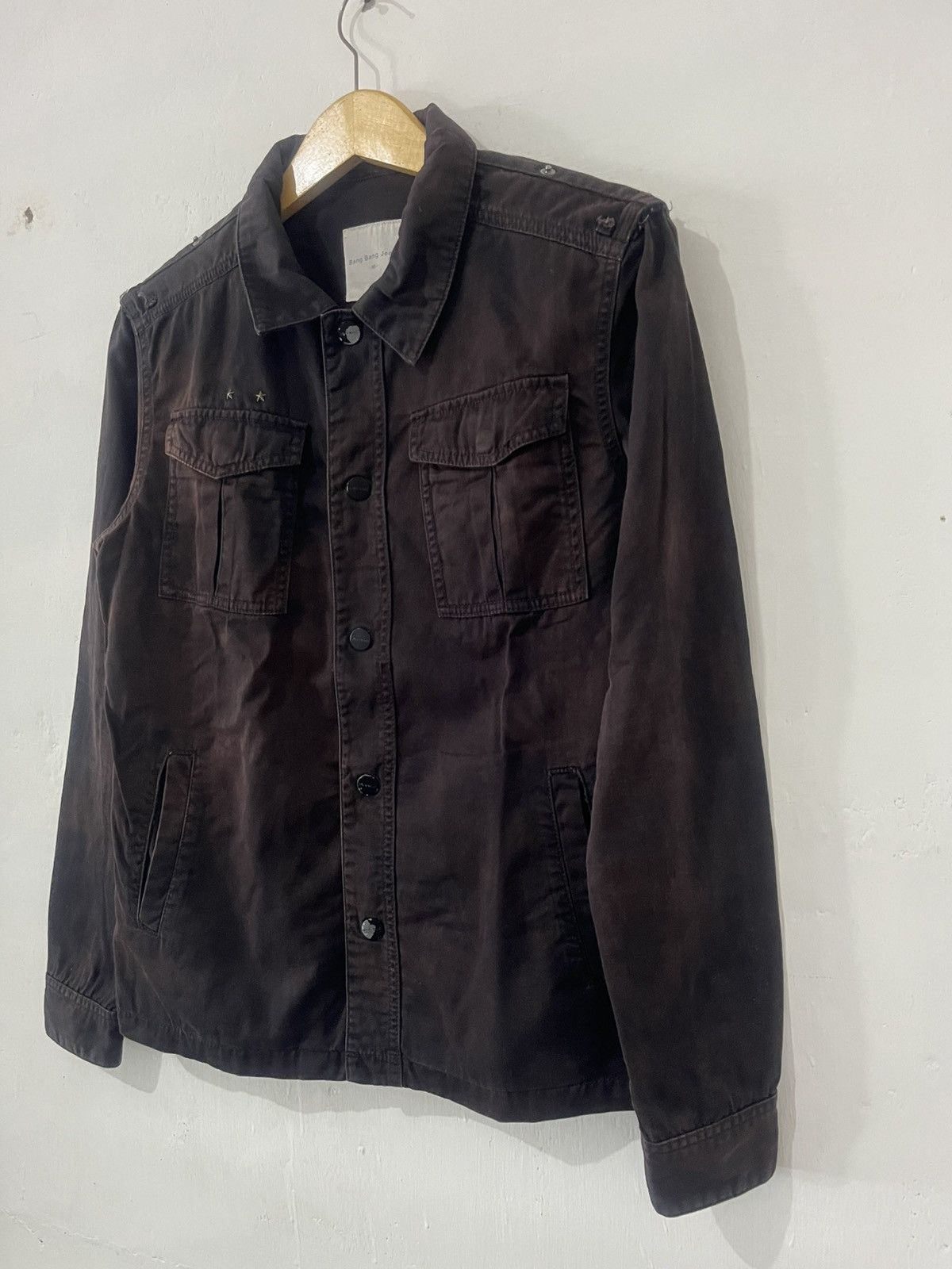 Japanese Brand × Vintage VINTAGE Y2K ARCHIVE BANGBANG DENIM JACKET BROWN Size US M / EU 48-50 / 2 - 5 Thumbnail