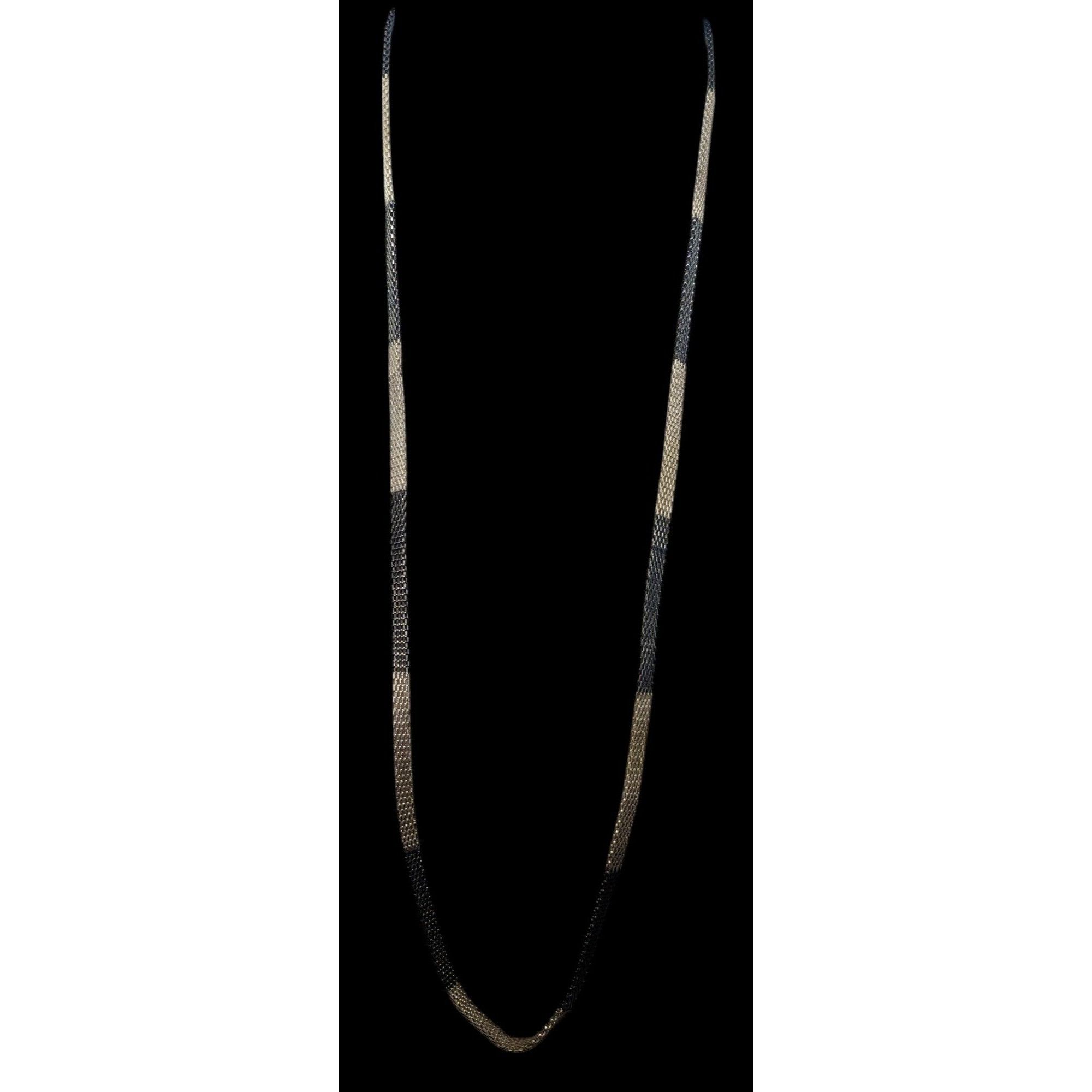 Other Funky Alt Black And Silver Mesh Chain Necklace Size ONE SIZE - 2 Thumbnail