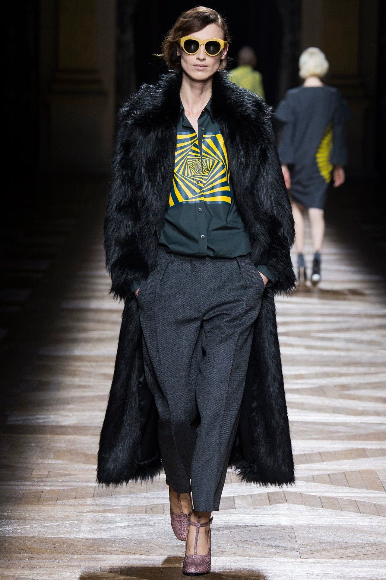 Dries Van Noten Dries Van Noten FW14 Geometric Sleeveless Blazer Size XS / US 0-2 / IT 36-38 - 5 Thumbnail