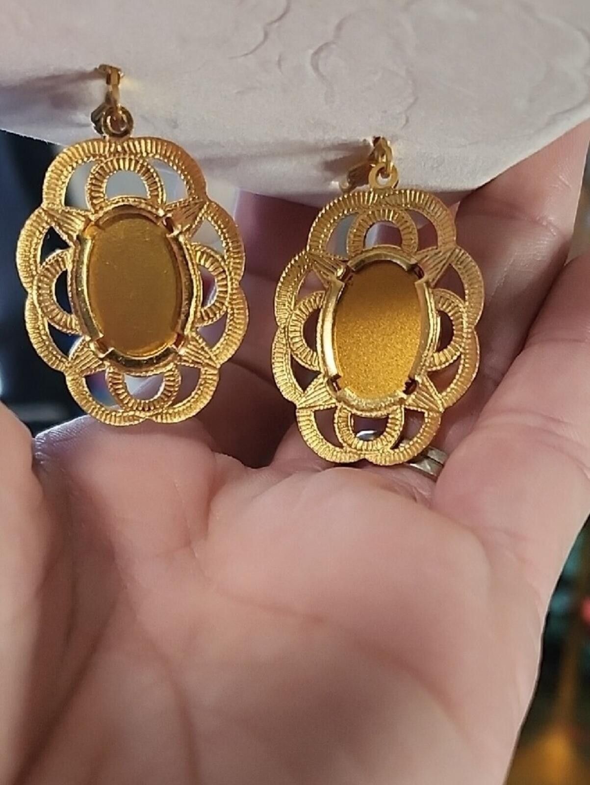 Other Gold-Tone Amber Drop Earrings Size ONE SIZE - 5 Thumbnail
