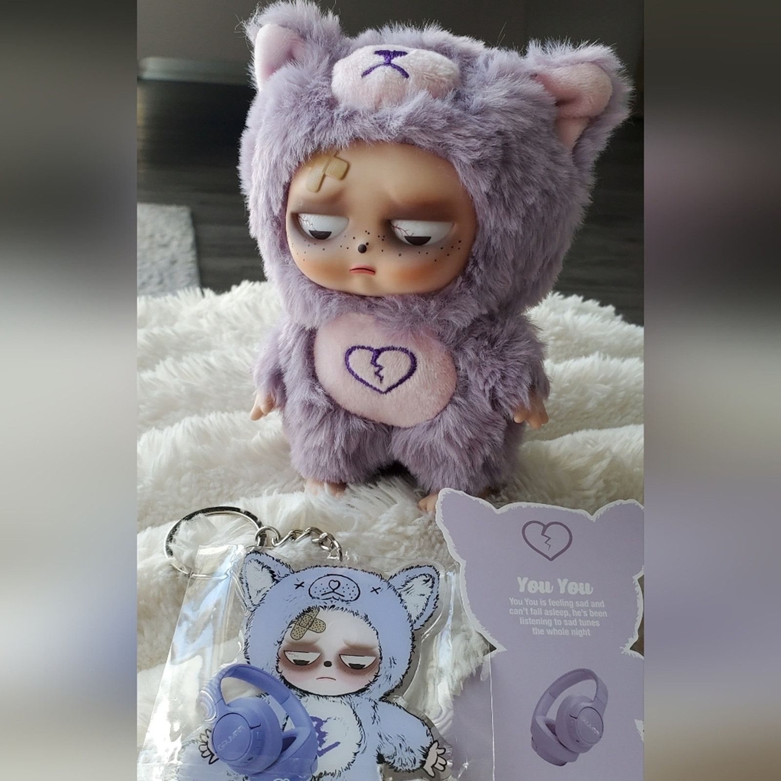 Other Sleepless Grumpipi Series Keychain Charms Key Ring Bag Size ONE SIZE - 4 Thumbnail