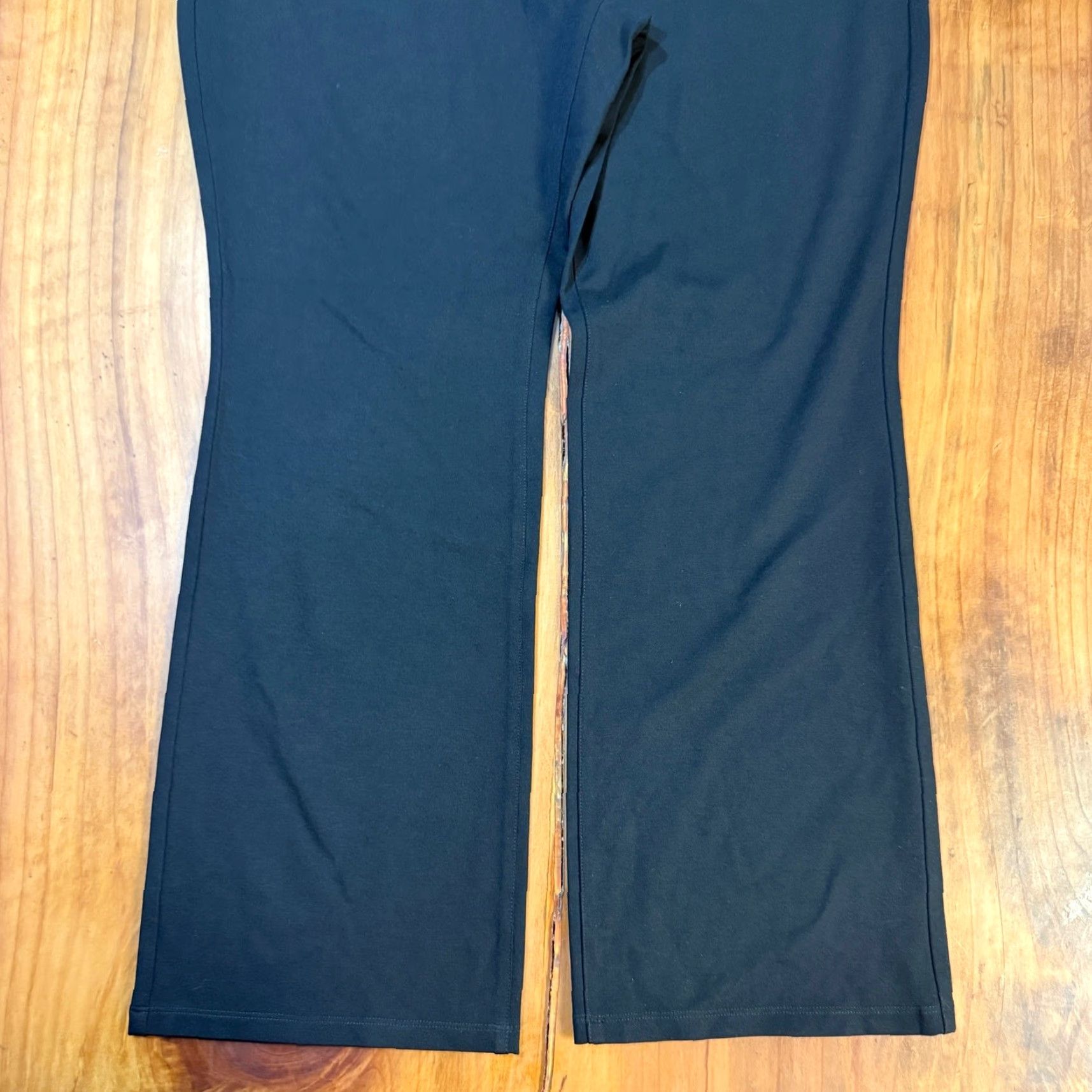 NYDJ NYDJ Womens Pants 18W Isabella Trouser Stretch Ponte Knit Bootcut Pull on G1 Black 18W Mens? Size 40" / US 18 - 3 Thumbnail
