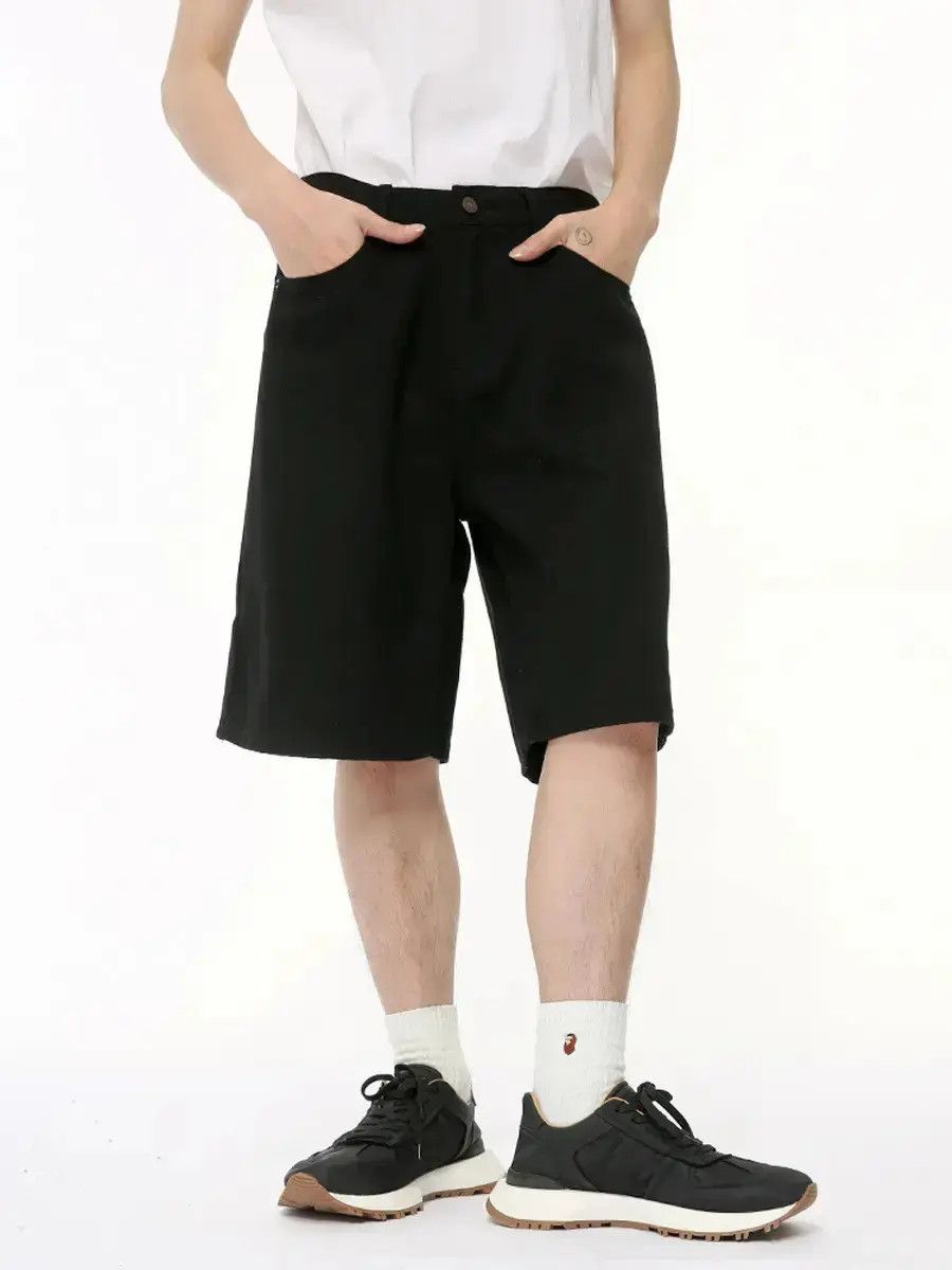 Japanese Brand Retro loose straight casual denim shorts Size US 32 / EU 48 - 1 Thumbnail