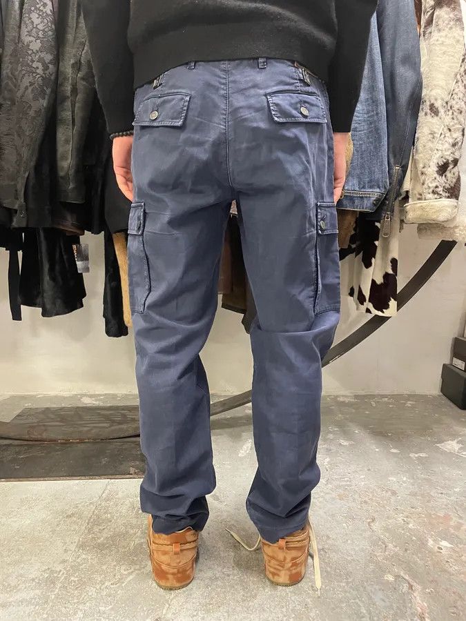 Prada × Vintage AW2006 Prada Navy Straight Relaxed Cargo Pants Size US 34 / EU 50 - 4 Thumbnail