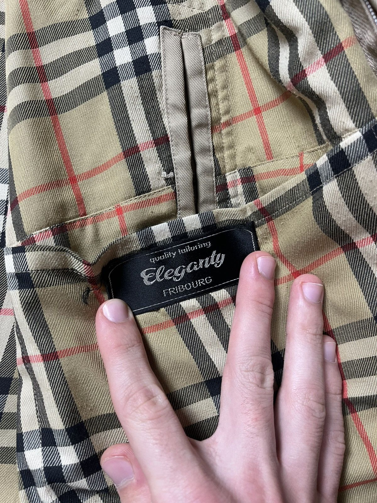 Burberry VERY RARE Burberry Vintage 90’s Nova Check Long Trench Coat Size US L / EU 52-54 / 3 - 7 Thumbnail